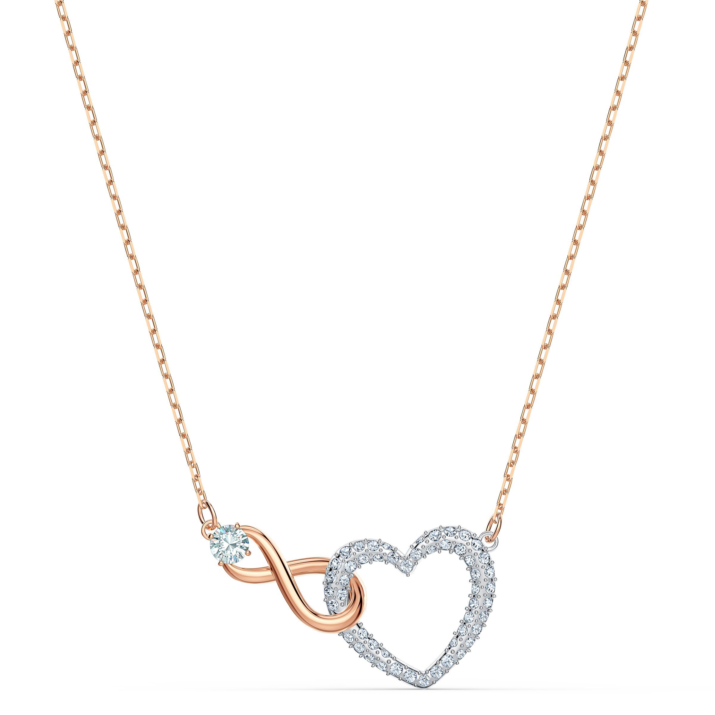 Swarovski Kette mit Anhänger silberfarb... Swarovski Kette mit Anhänger silberfarb...