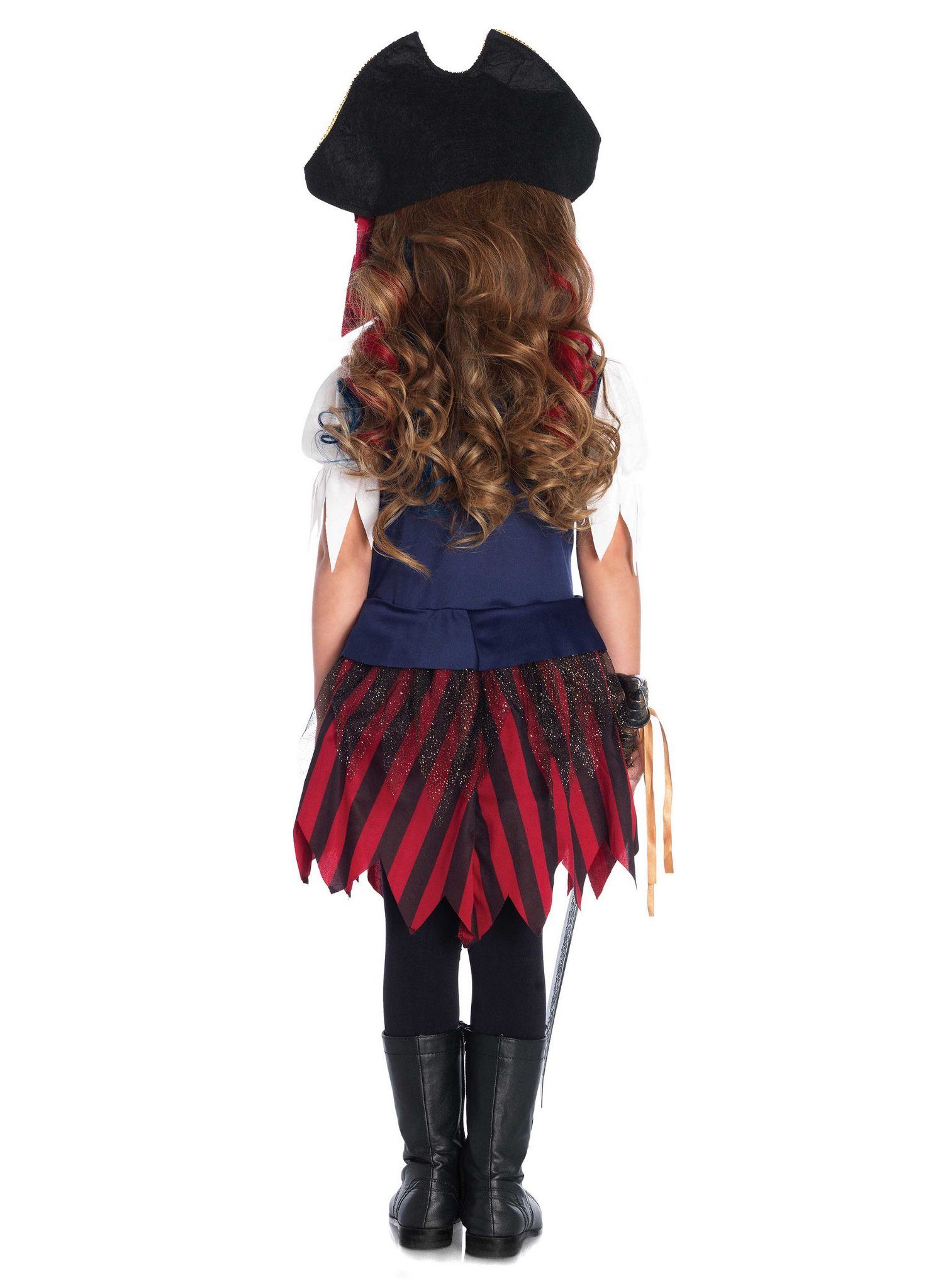 Leg Avenue Piraten-Kostüm Piratin - Halloween Kostüm Kinder Mädchen, Für kleine Schrecken der sieben Meere