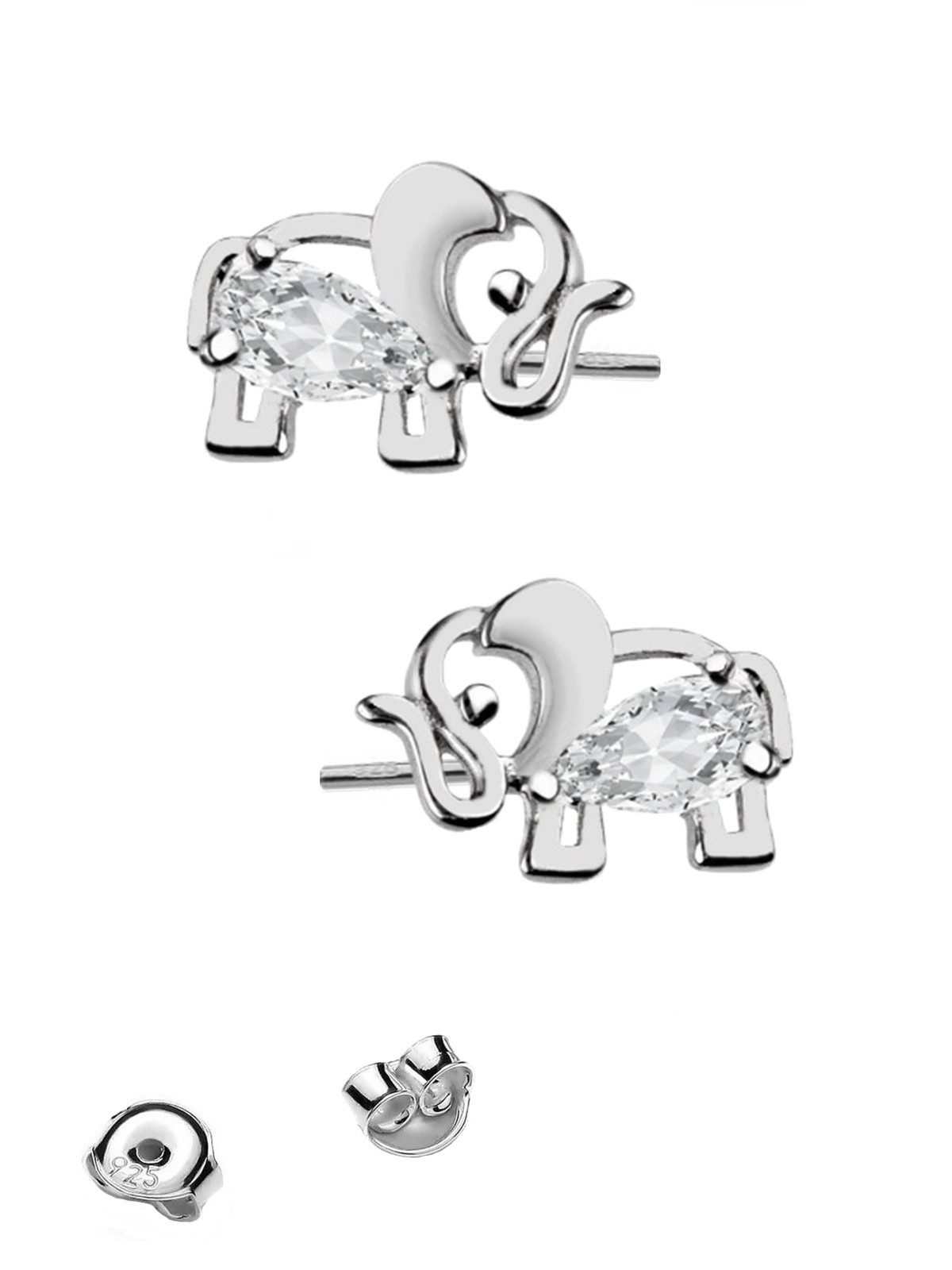 Goldene Hufeisen Ohrstecker-Set Elefanten Ohrringe für Eleganz und Stil I D günstig online kaufen