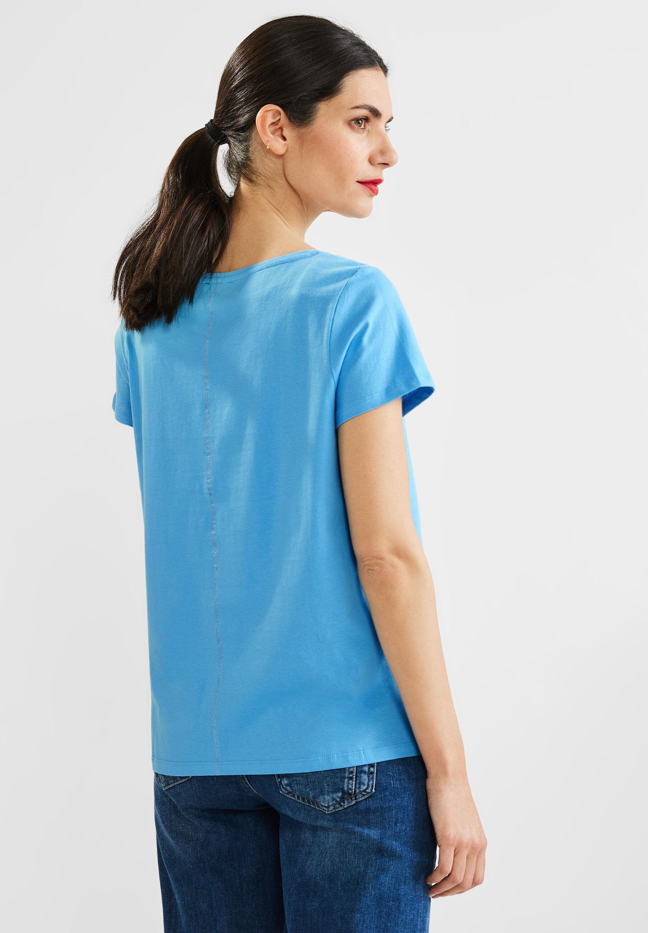 blue in ONE T-Shirt splash Unifarbe STREET