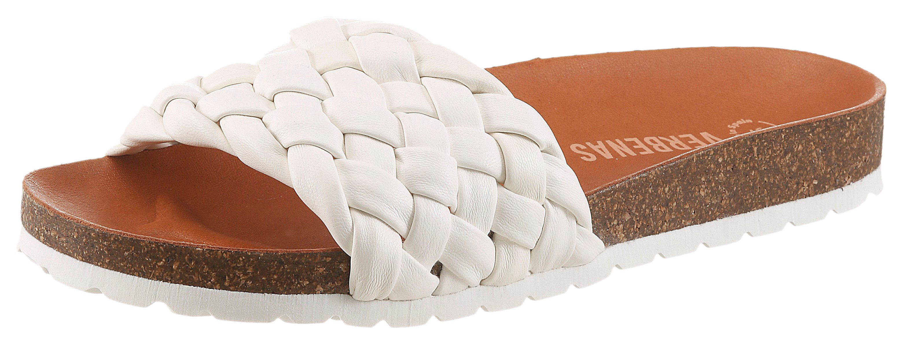 VERBENAS RICA TRENZA SOFT Pantolette Sommerschuh, Schlappen, Strandschuh mit geflochtener Bandage