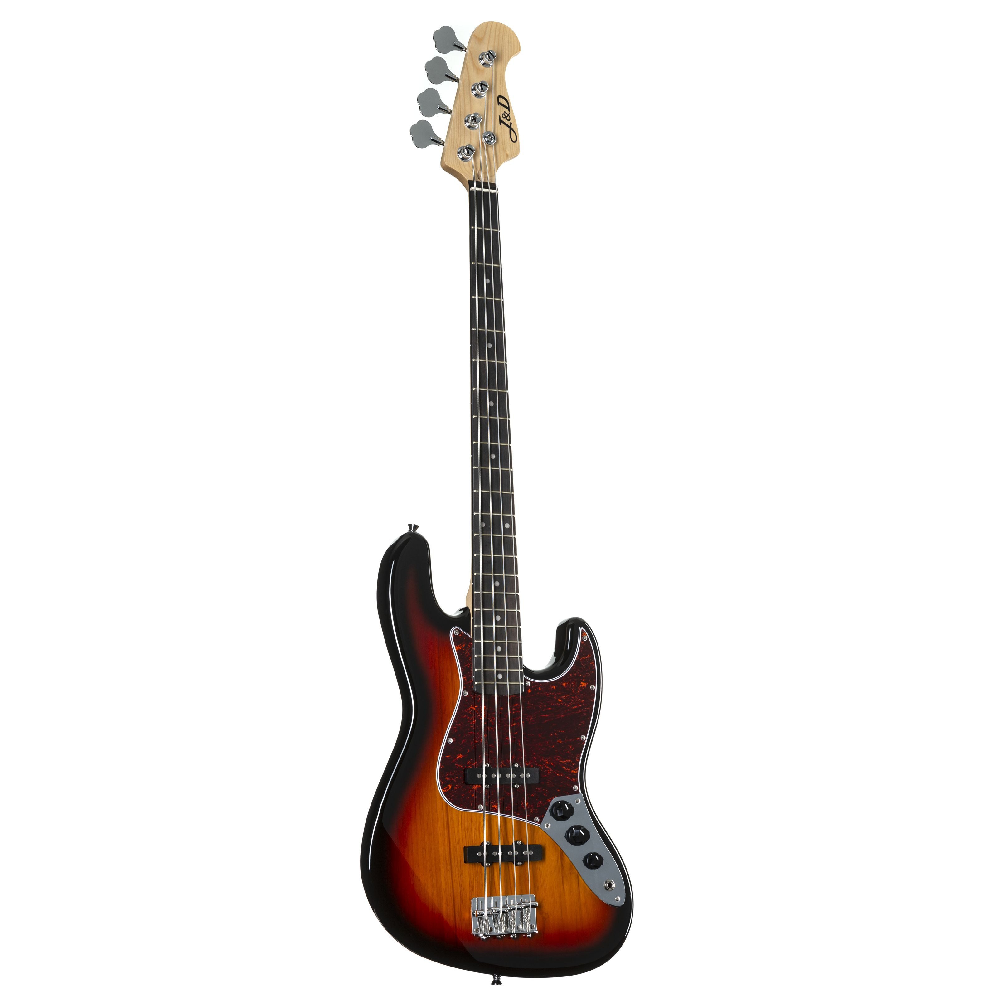 J & D E-Bass, E-Bässe, 4-Saiter E-Bässe, JB II Sunburst - E-Bass