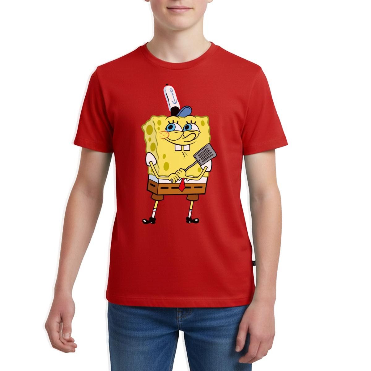 T-Shirt SpongeBob Schwammkopf Burger Braten Teenager Premium T-Shirt