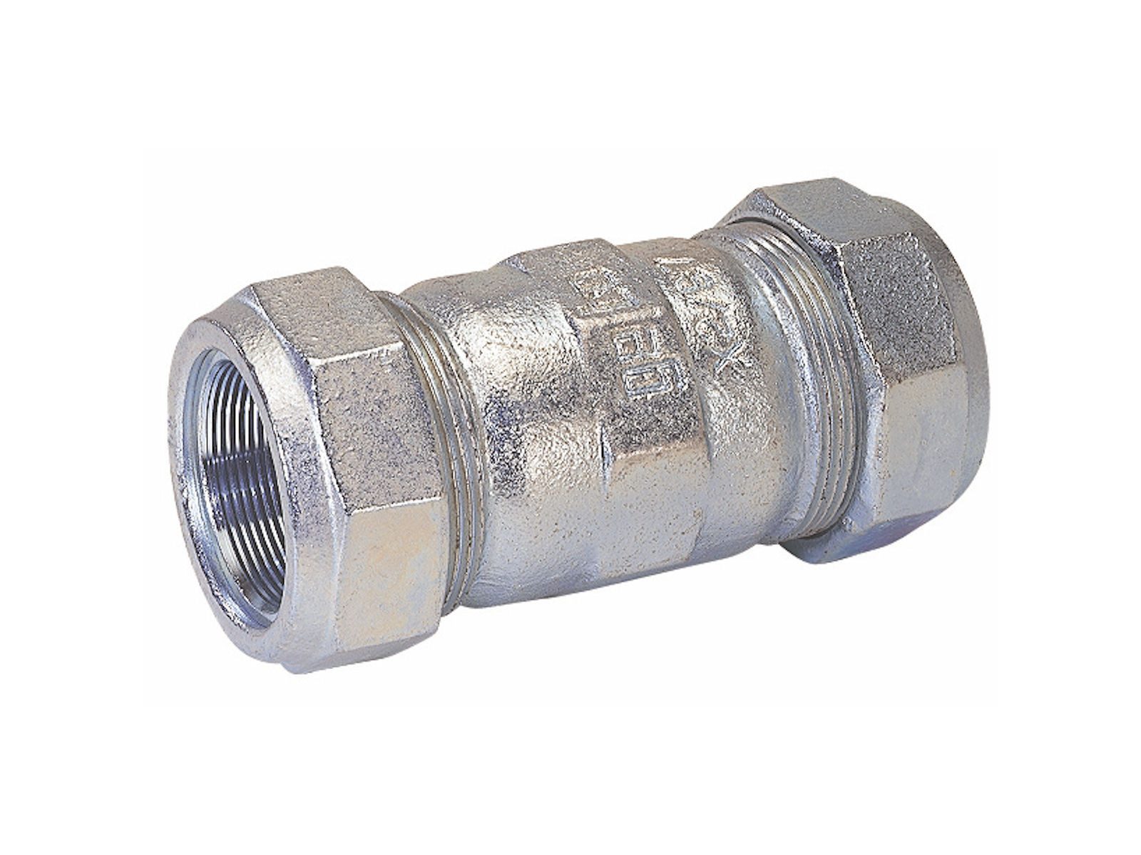 GEBO Gewindefitting Temperguss-Klemmverbinder Typ O - für Stahlrohr, Ø 26,9 mm x 26,9 mm (3/4 Zoll)