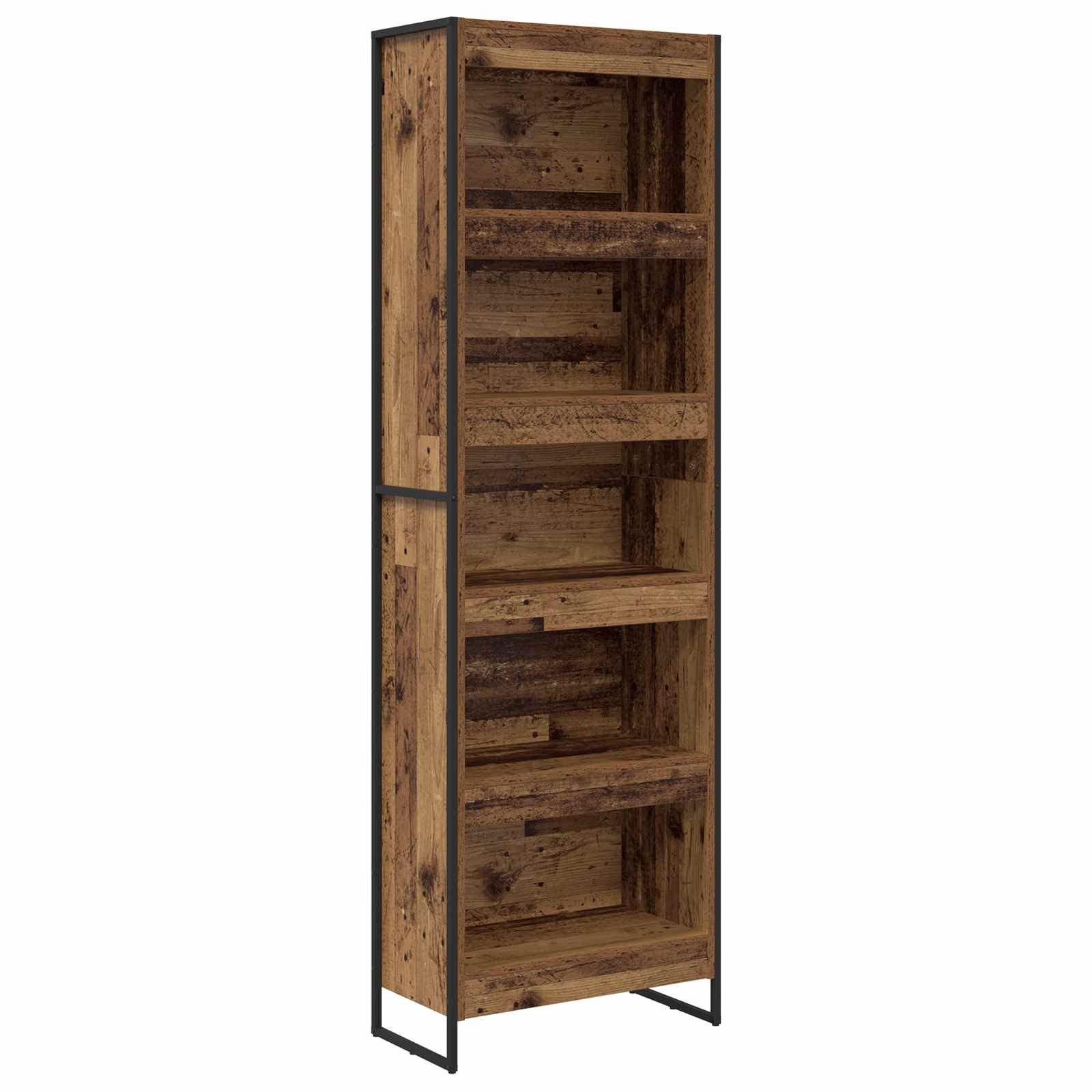 vidaXL Bücherregal Bücherregal 2 pcs Altholz 60 x 30 x 189,5 cm Holzwerkstoff, 2-tlg.