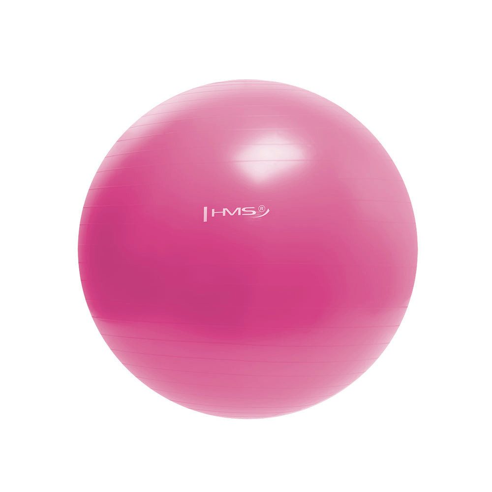 HMS Gymnastikball Sitzball Fitnessball Yogaball (Spar-Set, 1-St., Ø 55 cm rutschfest), Gummi, rutschfest, bis 100 kg, Luftpumpe
