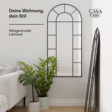 Casa Chic Spiegel Archway Französischer Wandspiegel, Wandspiegel Französischer Aluminiumrahmen 57 × 120 cm