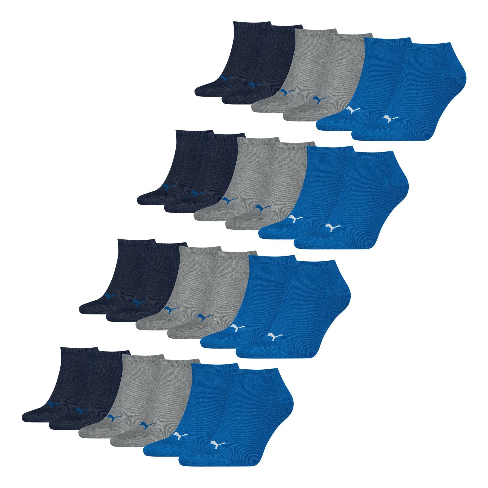 PUMA Sneakersocken Soft Cotton (12-Paar) mit Cat-Logo und PUMA-Schriftzug