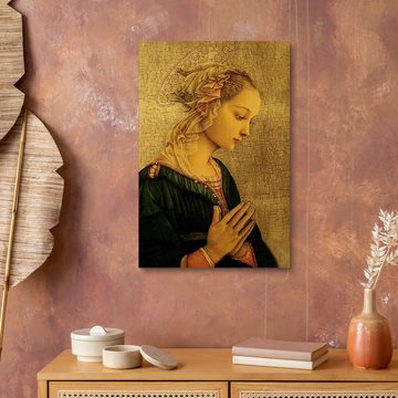 Posterlounge Holzbild Fra Filippo Lippi, Madonna, Malerei