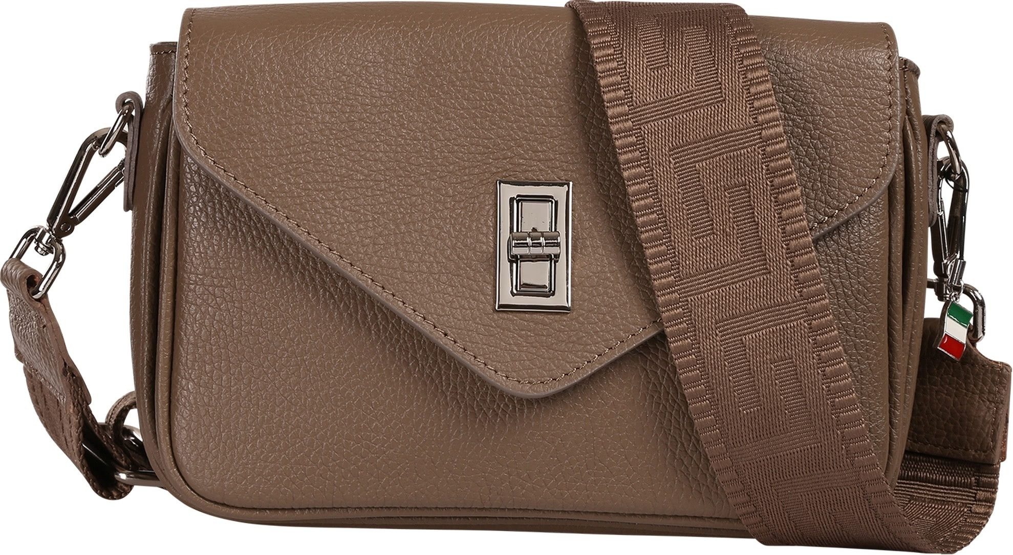 FLORENCE Umhängetasche Florence Damen Umhängetasche Leder Tasche (Umhängetasche), Damen Umhängetasche Leder, taupe, beige ca. 22cm x ca. 15cm hoch. € 98,30