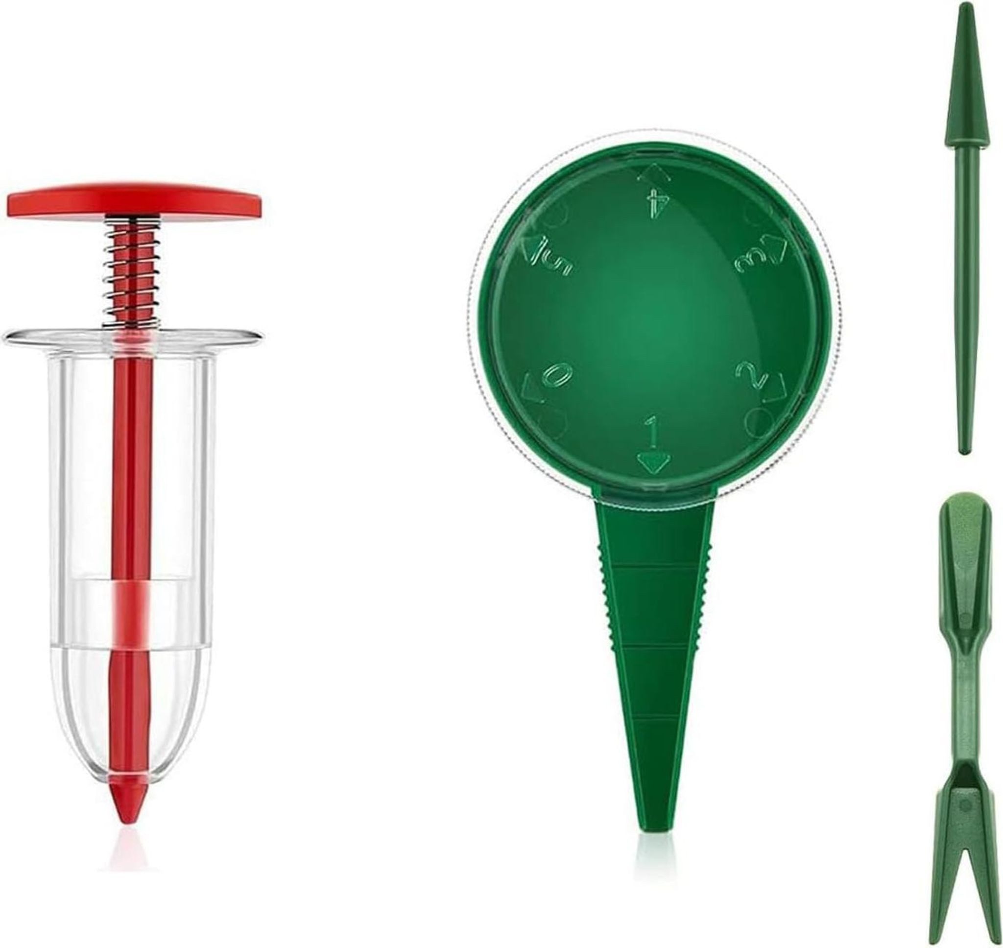 FELIXLEO Handstreuer 4er Set Saatgutspender Aussaathilfe Sämaschine für Garten & Rasen, 1-tlg.