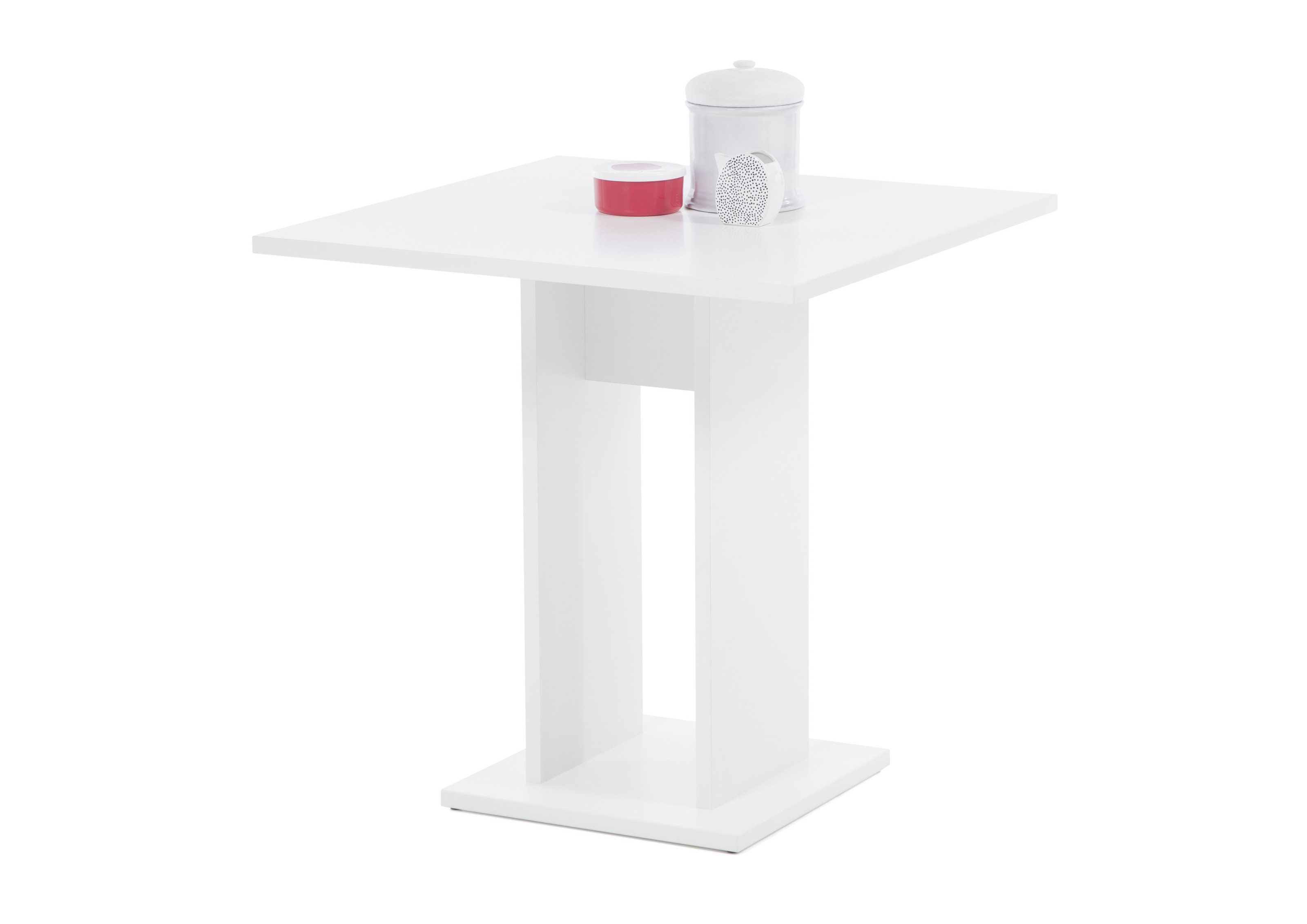 Stolkom Sp.z.o.o. Esstisch in weiß - 75x75x75cm (BxHxT)