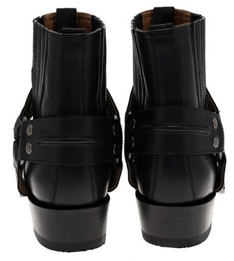 FB Fashion Boots BLUES LOW Schwarz Stiefelette Rahmengenähte Bikerstiefelette