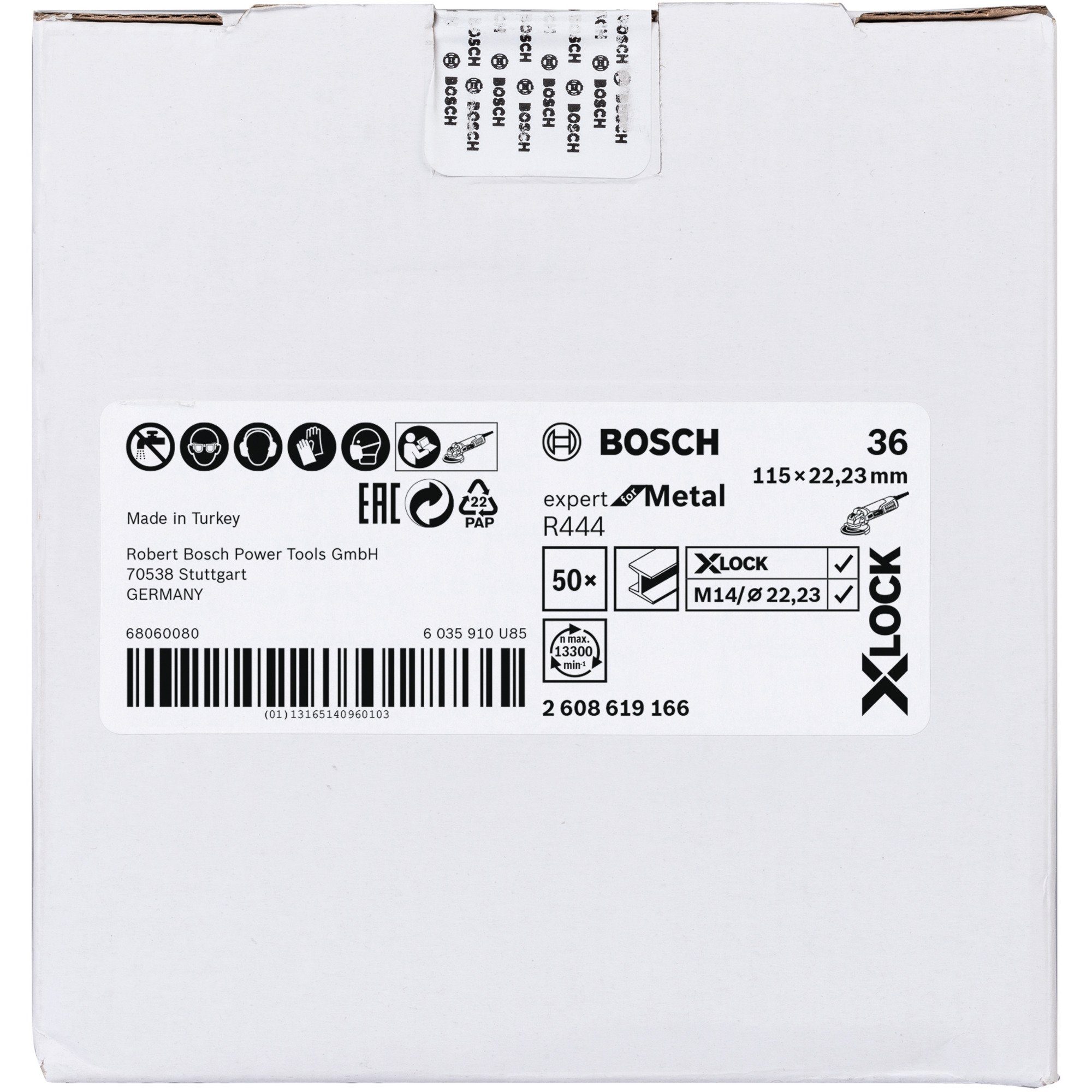 Schleifscheibe Professional Bosch X-LOCK BOSCH Fiberschleifscheibe R444
