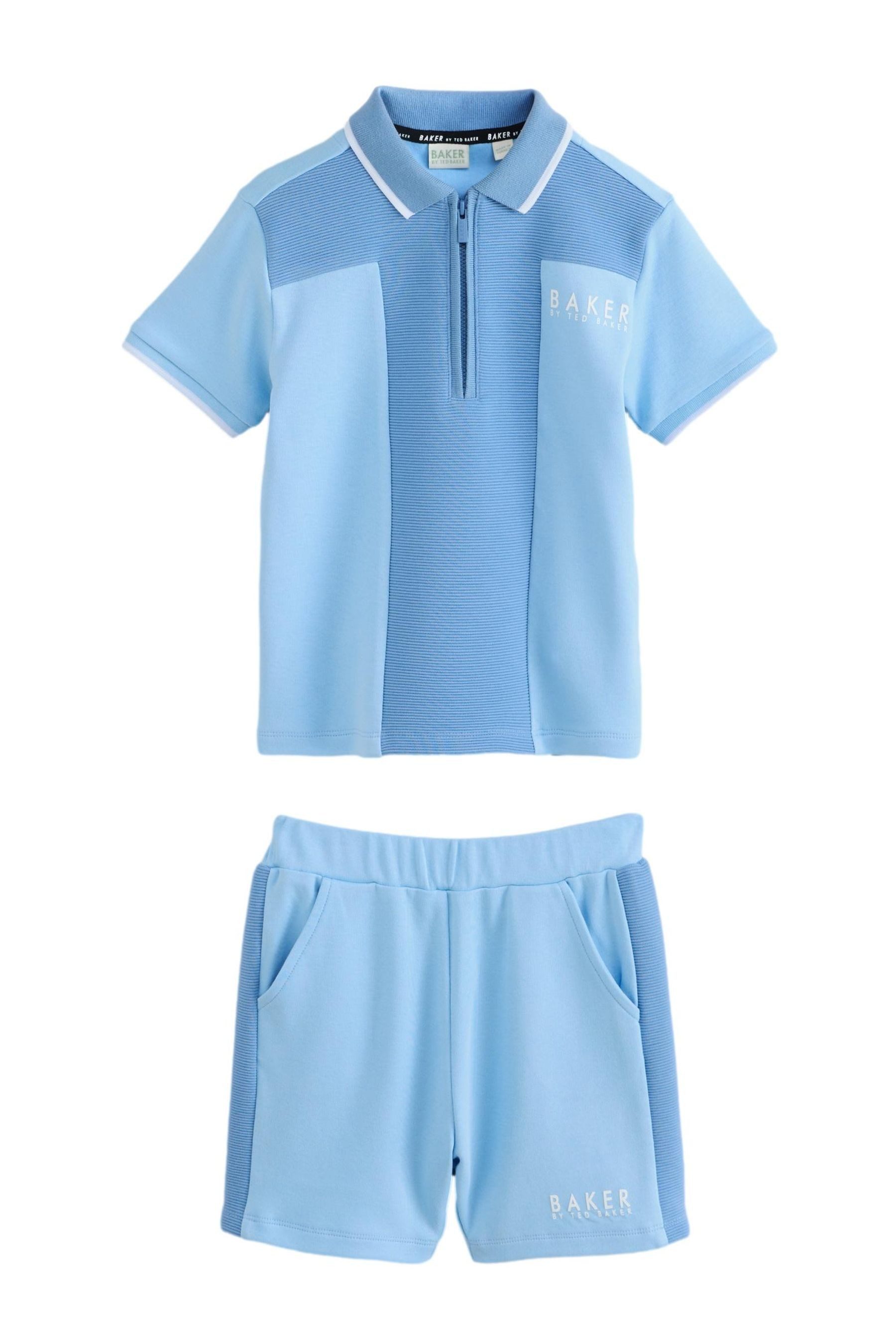 Shirt & Shorts Baker by Ted Baker Struktur-Poloshirt + Shorts