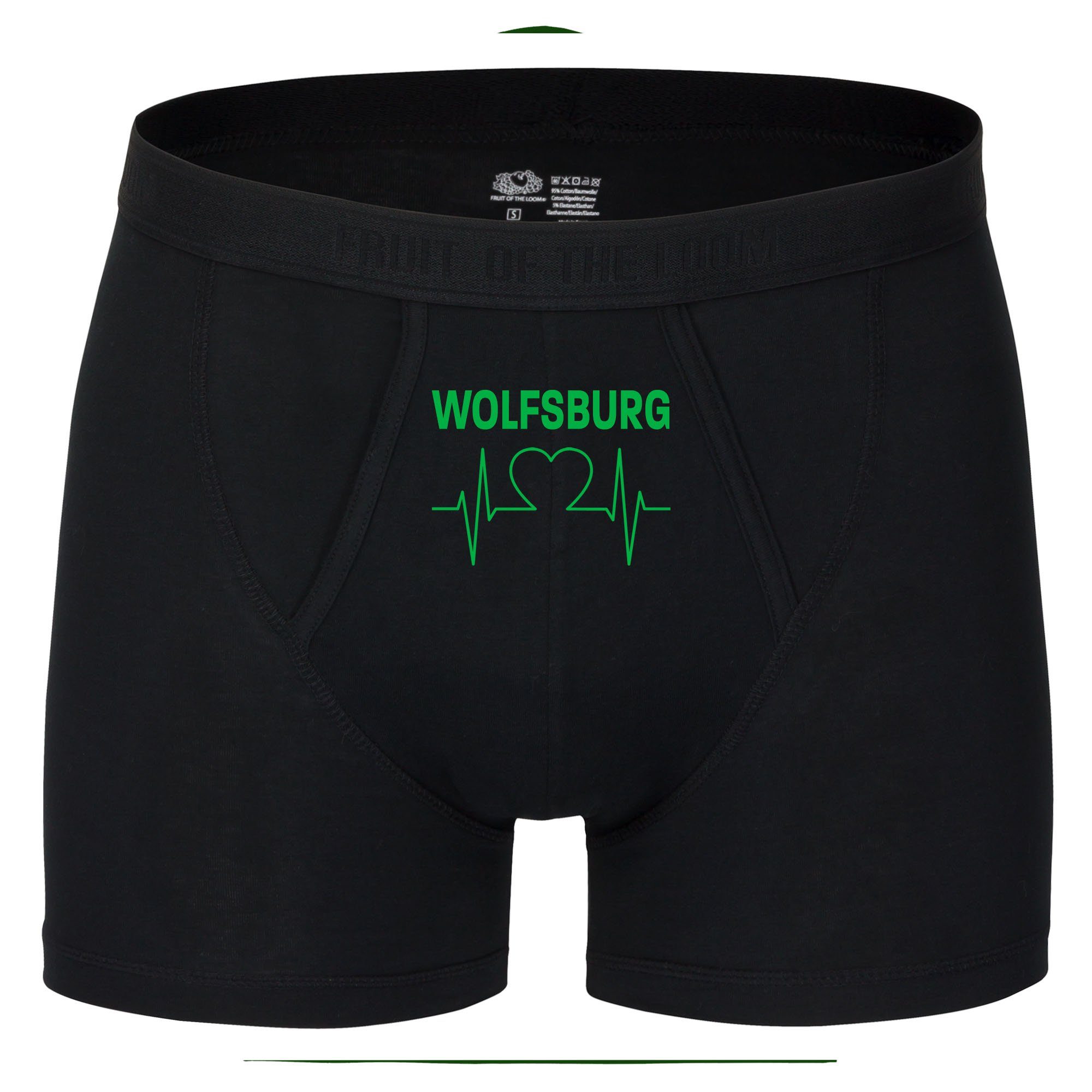 multifanshop Boxershorts Wolfsburg - Herzschlag - Unterwäsche
