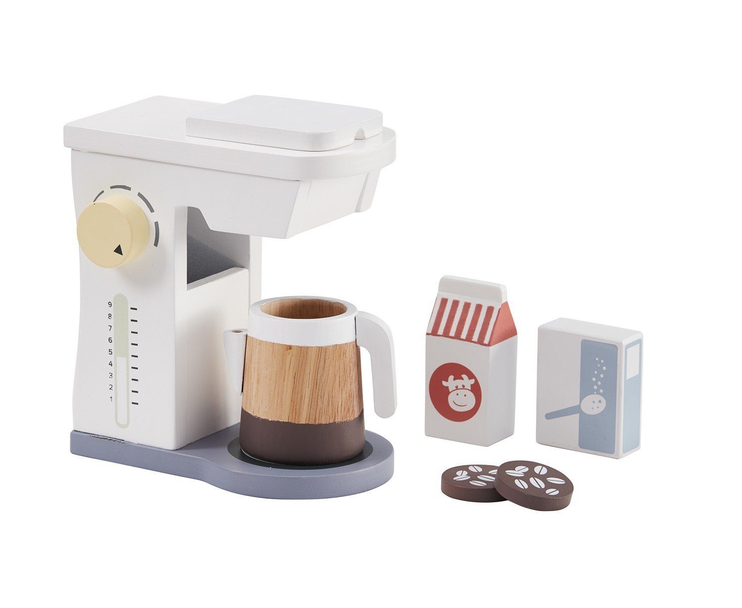 Kids Concept Kinder-Haushaltsset Kids Bistro Kaffeemaschine mit Zubehör
