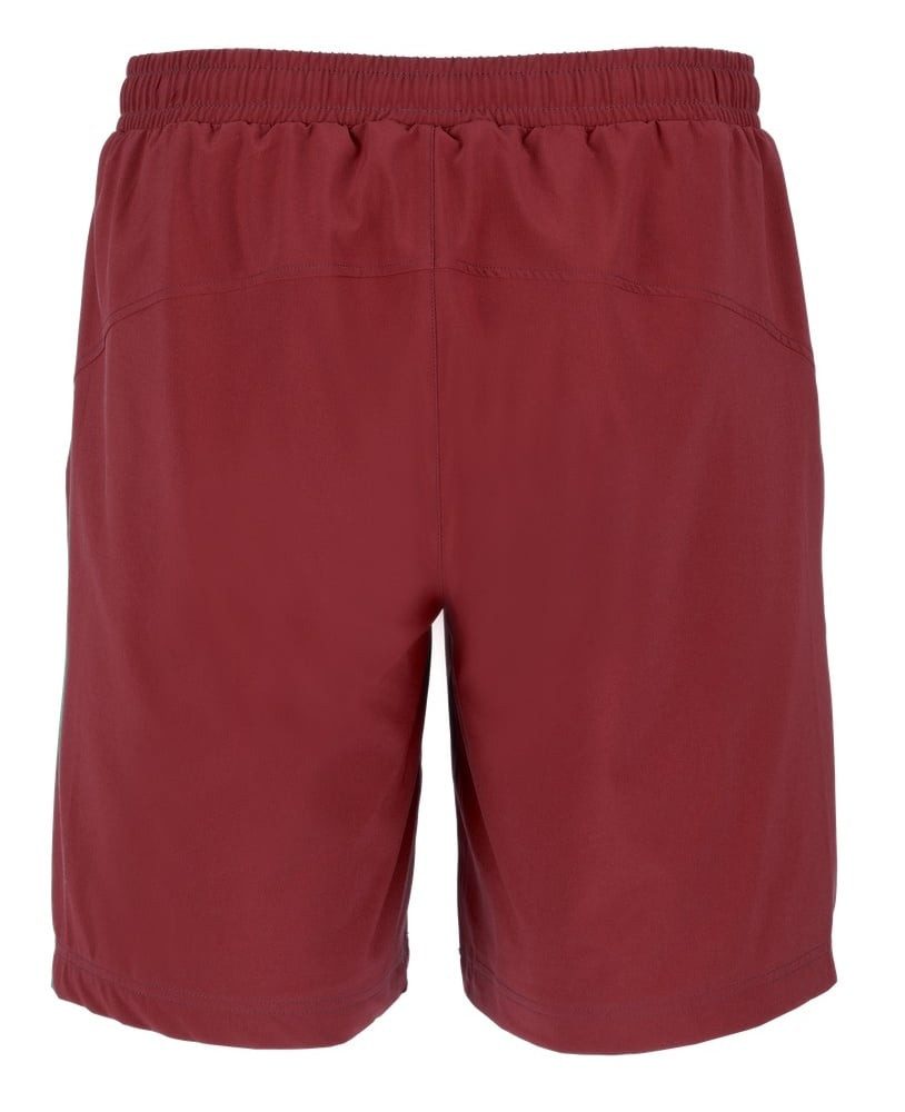 Fila Shorts Tennishose Santana (4-Wege-Stretch, atmungsaktiv) kurz burgundrot