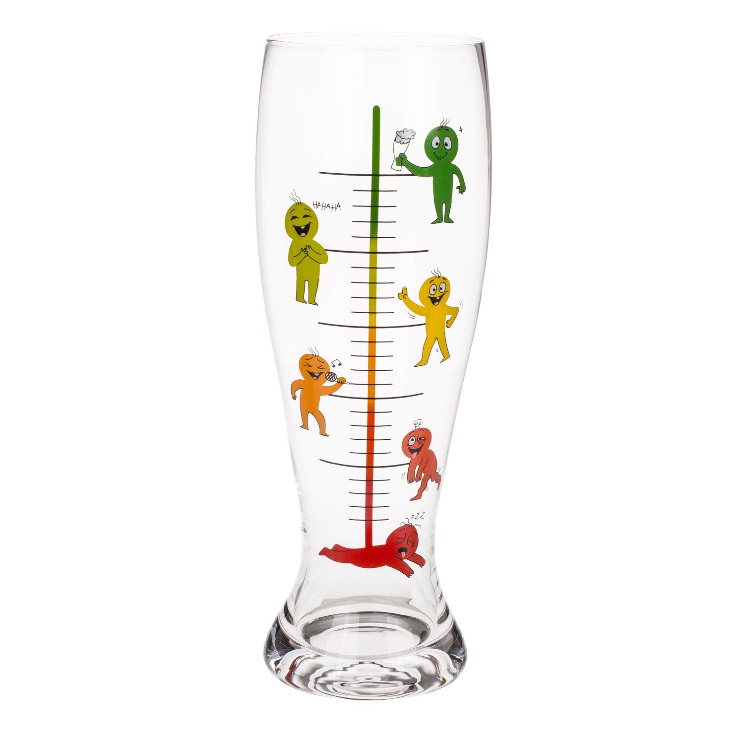 Bierglas Trink-Barometer XXL Bierglas mit 1300ml Fassungsvermögen