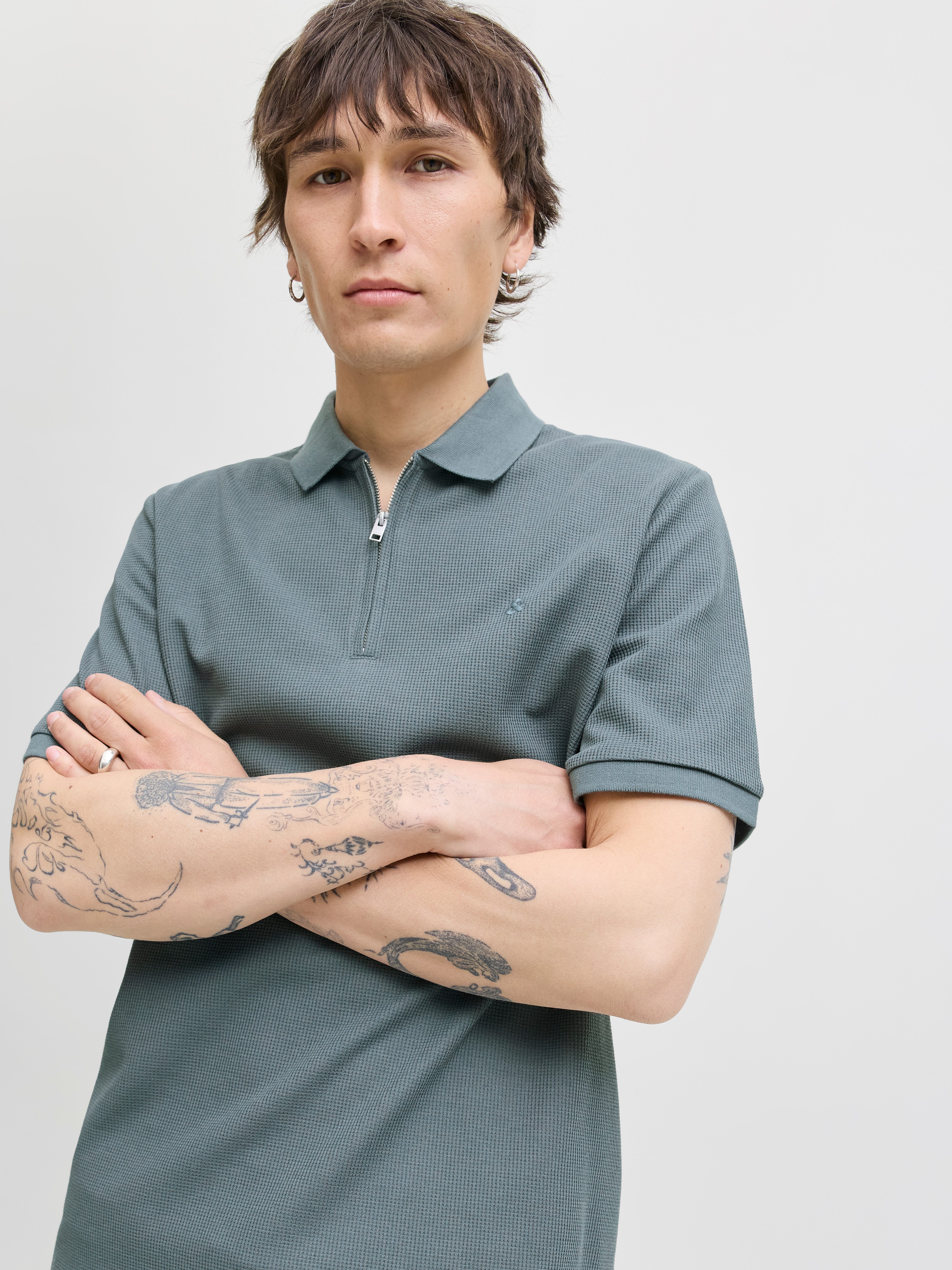 Jack & Jones Poloshirt JJEAUSTIN ZIP POLO SS NOOS mit Polokragen günstig online kaufen