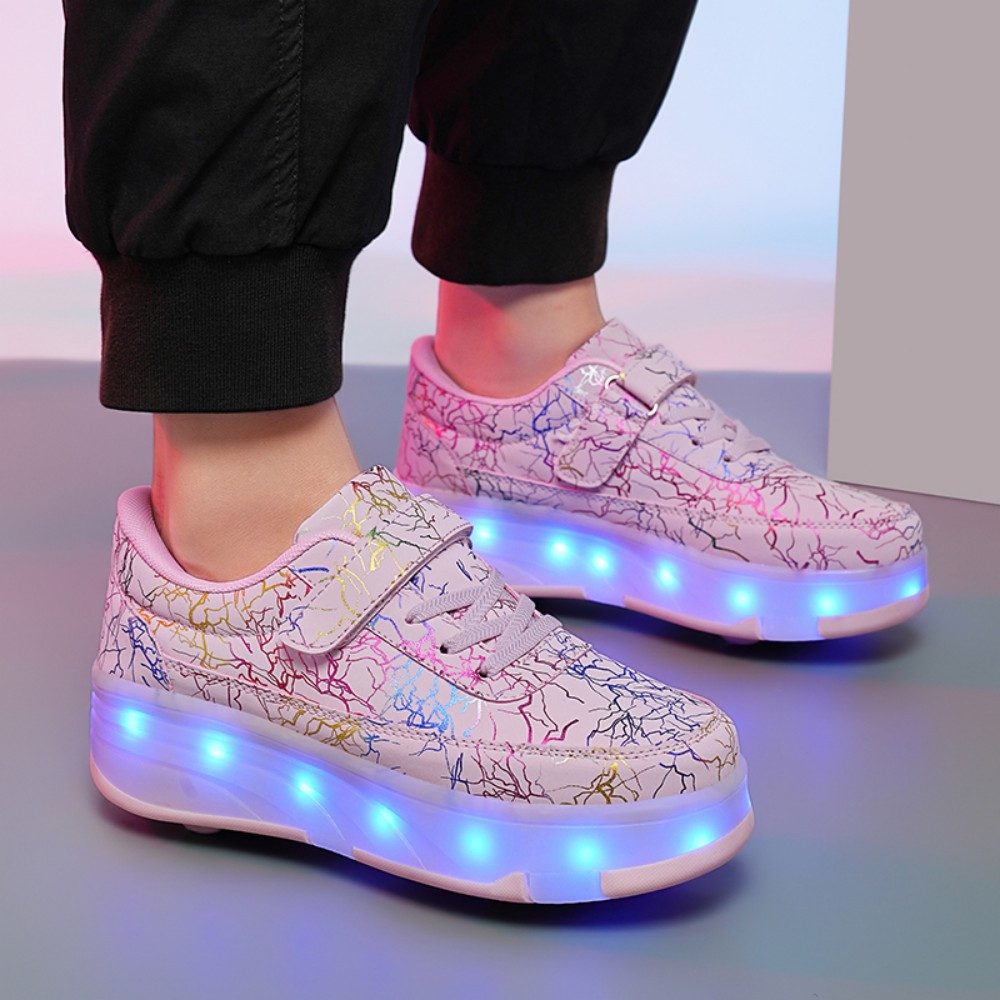 HUSK'SWARE Rollschuhe, (1 Paar, Effektive Stoßdämpfung und verschleißfestes Gummimaterial), Verstecktes Skatesystem mit eingebauten unsichtbaren PU-Rädern