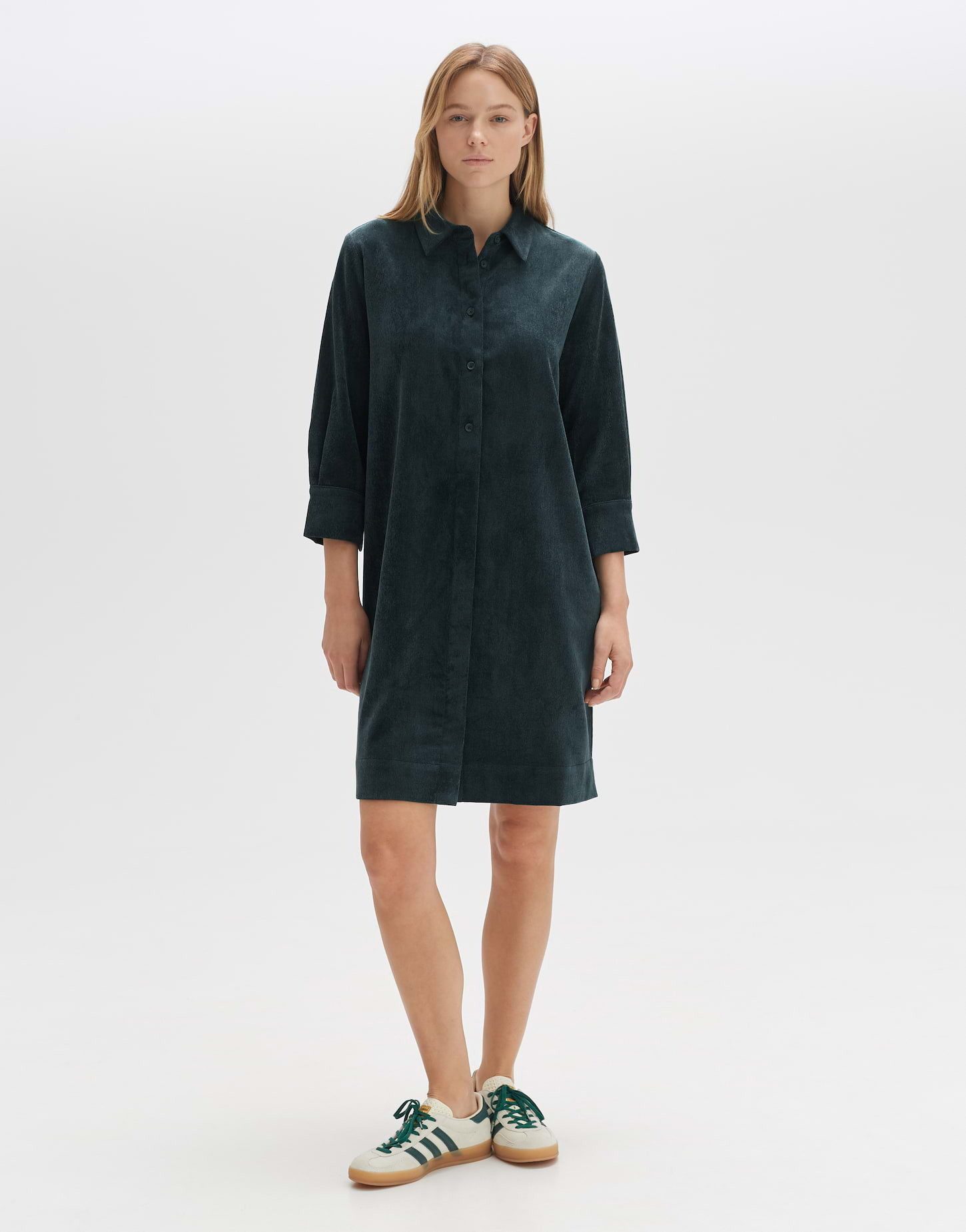Cordkleid Hemdblusenkleid WEDELIA Regular aus Feincord