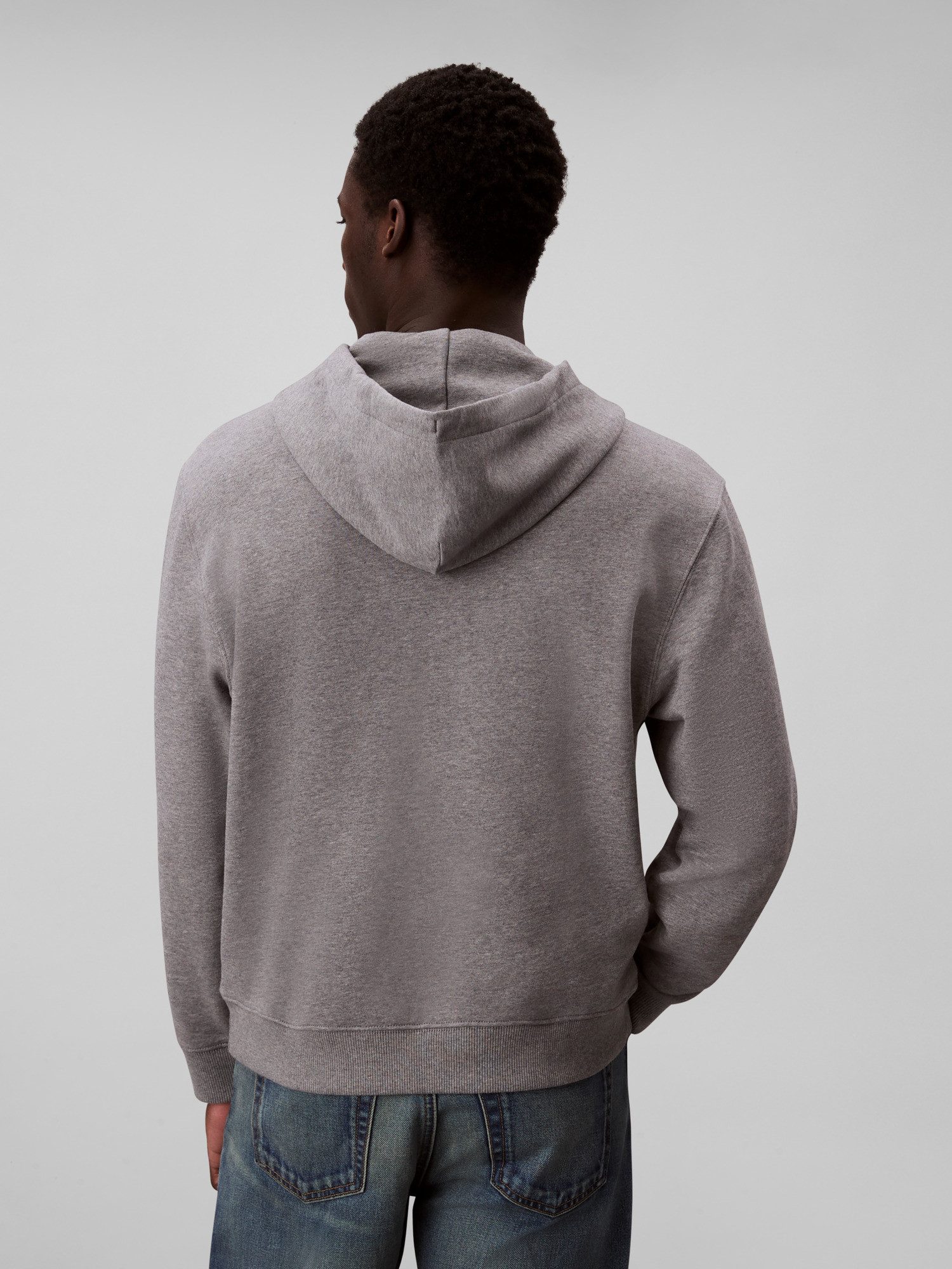 Calvin Klein Jeans Sweatshirt LS EU 350TERRY MICRO MONOLOGO HO Kapuze, regular fit