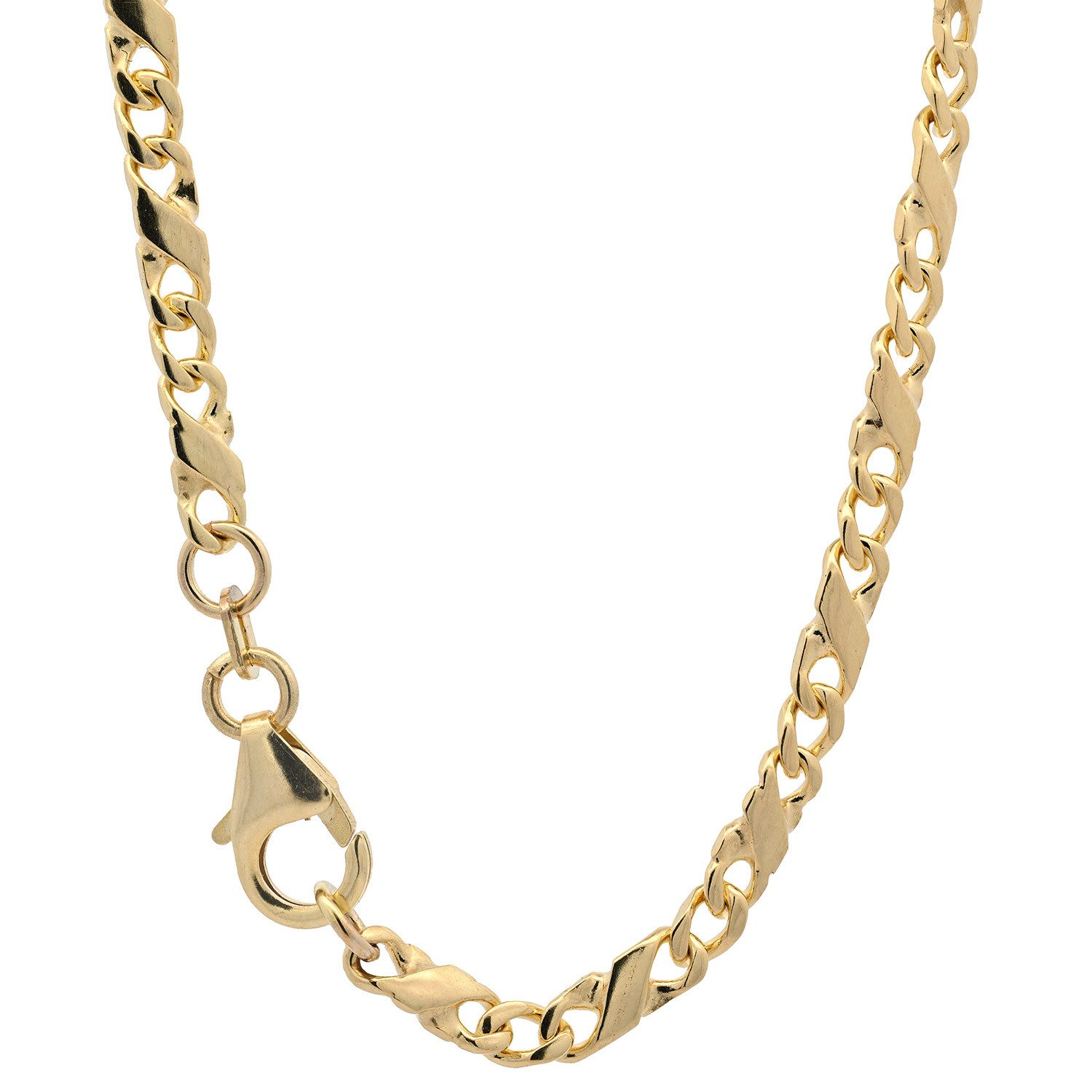 HOPLO Goldkette Goldkette Dollar Kette Armkette Breite 3,2 mm 19 cm 333 - 8 Karat Gold