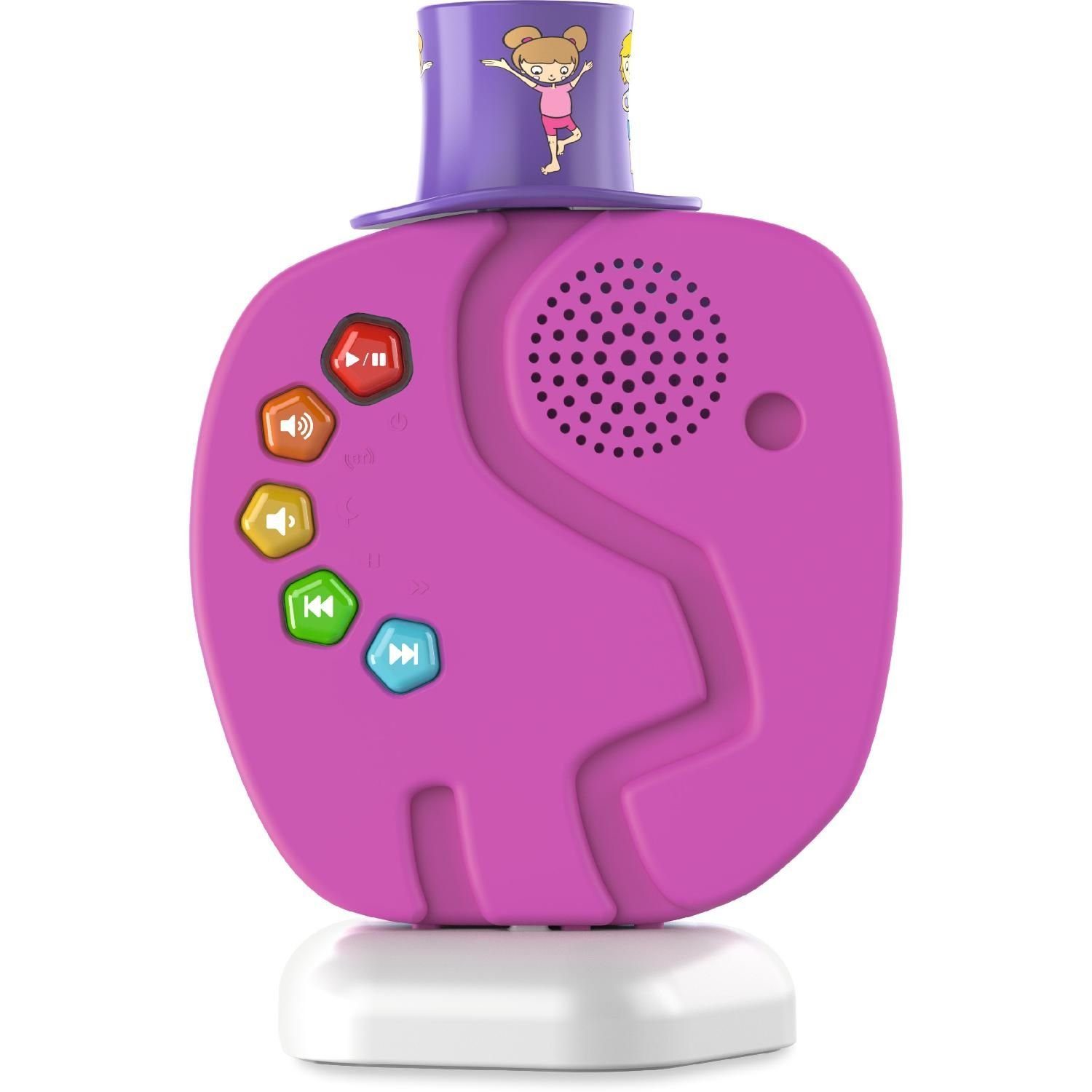 Kinder und streamen) (Bluetooth, über für Audio Bluetooth-Lautsprecher TechniSat Audioinhalte TECHNIFANT Player Nachtlicht Bluetooth pink