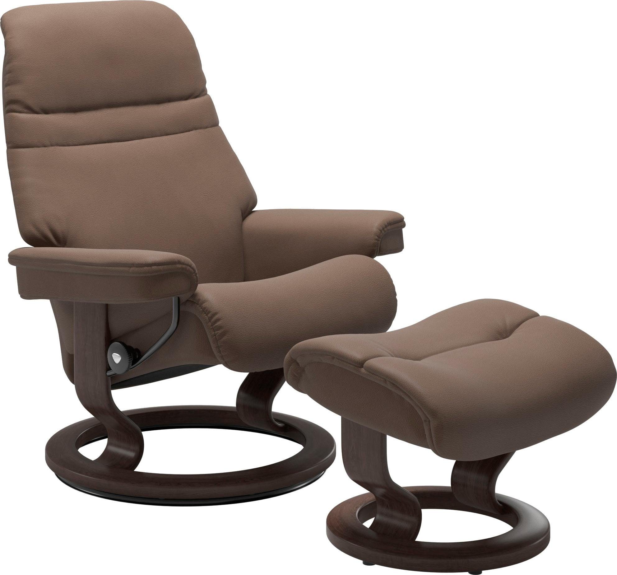 Größe S, Wenge Relaxsessel Sunrise, Gestell mit Stressless® Classic Base,