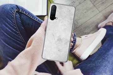 MuchoWow Handyhülle Marmor - Textur - Grau - Marmoroptik, Phone Case, Handyhülle OnePlus Nord CE 5G, Silikon, Schutzhülle