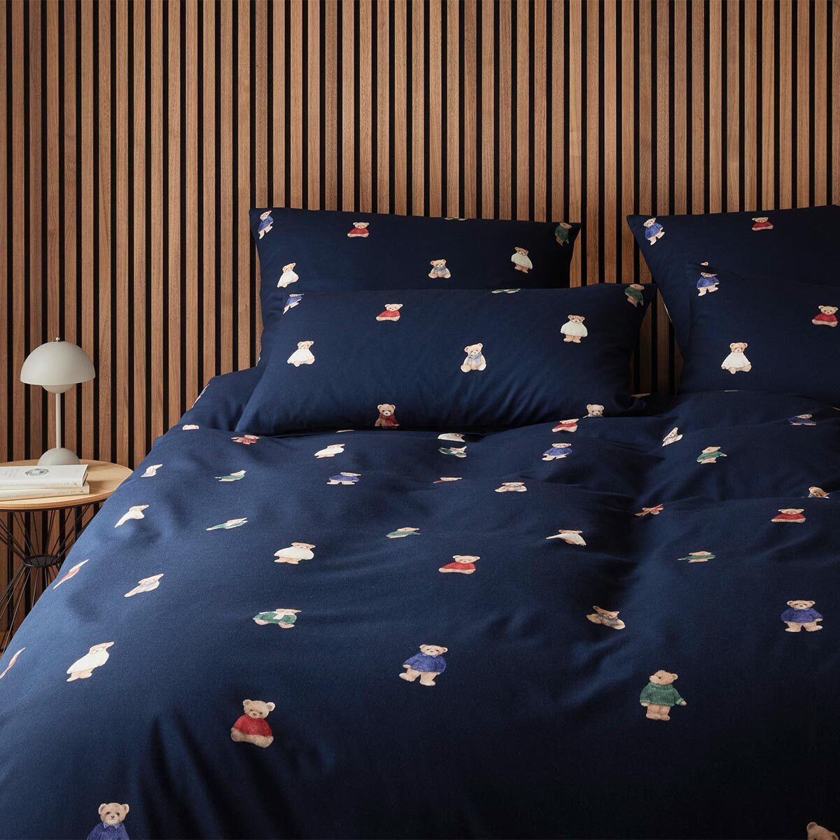 Elegante Bettwäsche Teddy, Flanell, 2 teilig, Warme Winterbettwäsche, tolle Geschenkidee