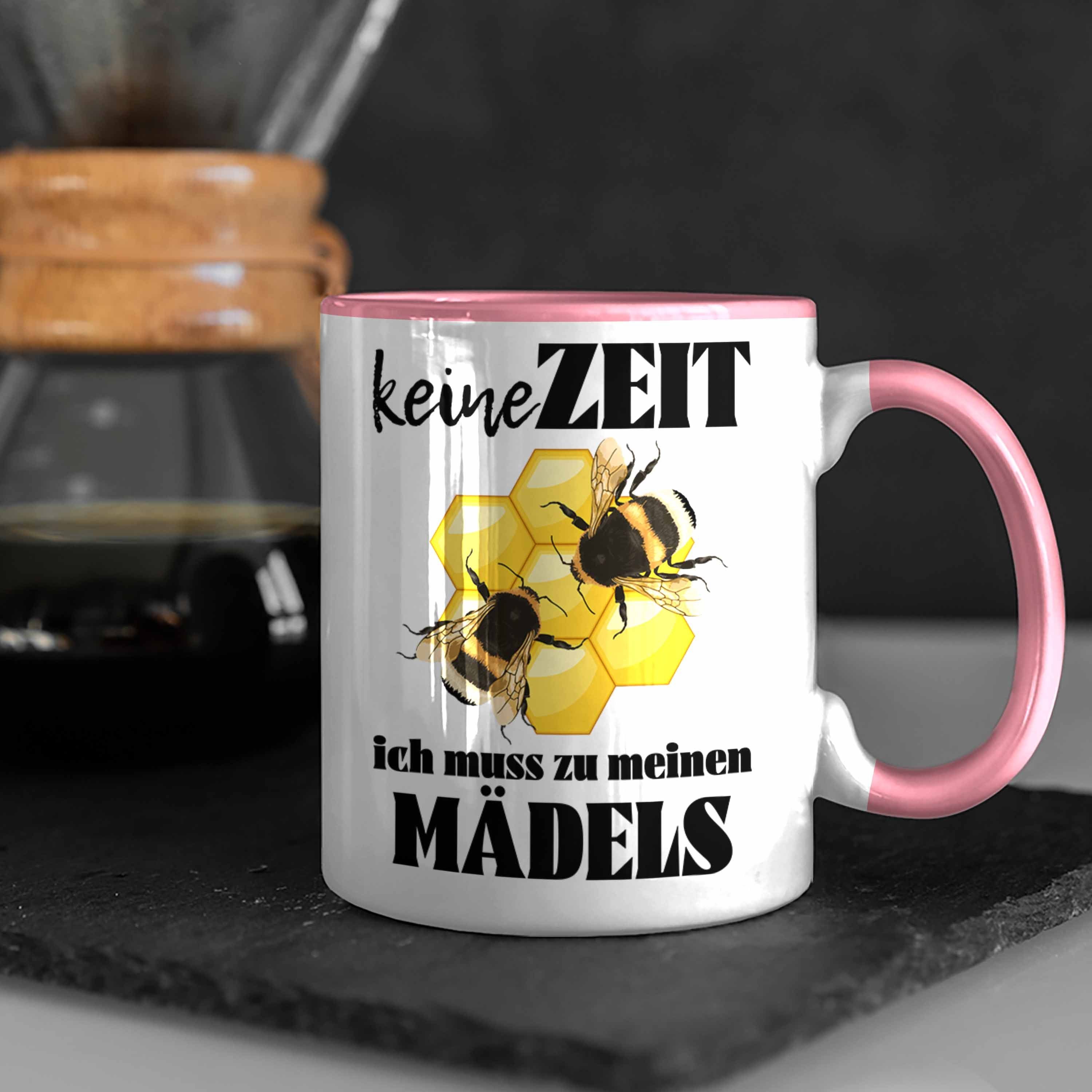Bienen Zuebhör Tasse Bienenzucht Tasse Geschenk Rosa Imker Bienenzüchter Kaffeetasse - Geschenkideen Trendation Trendation