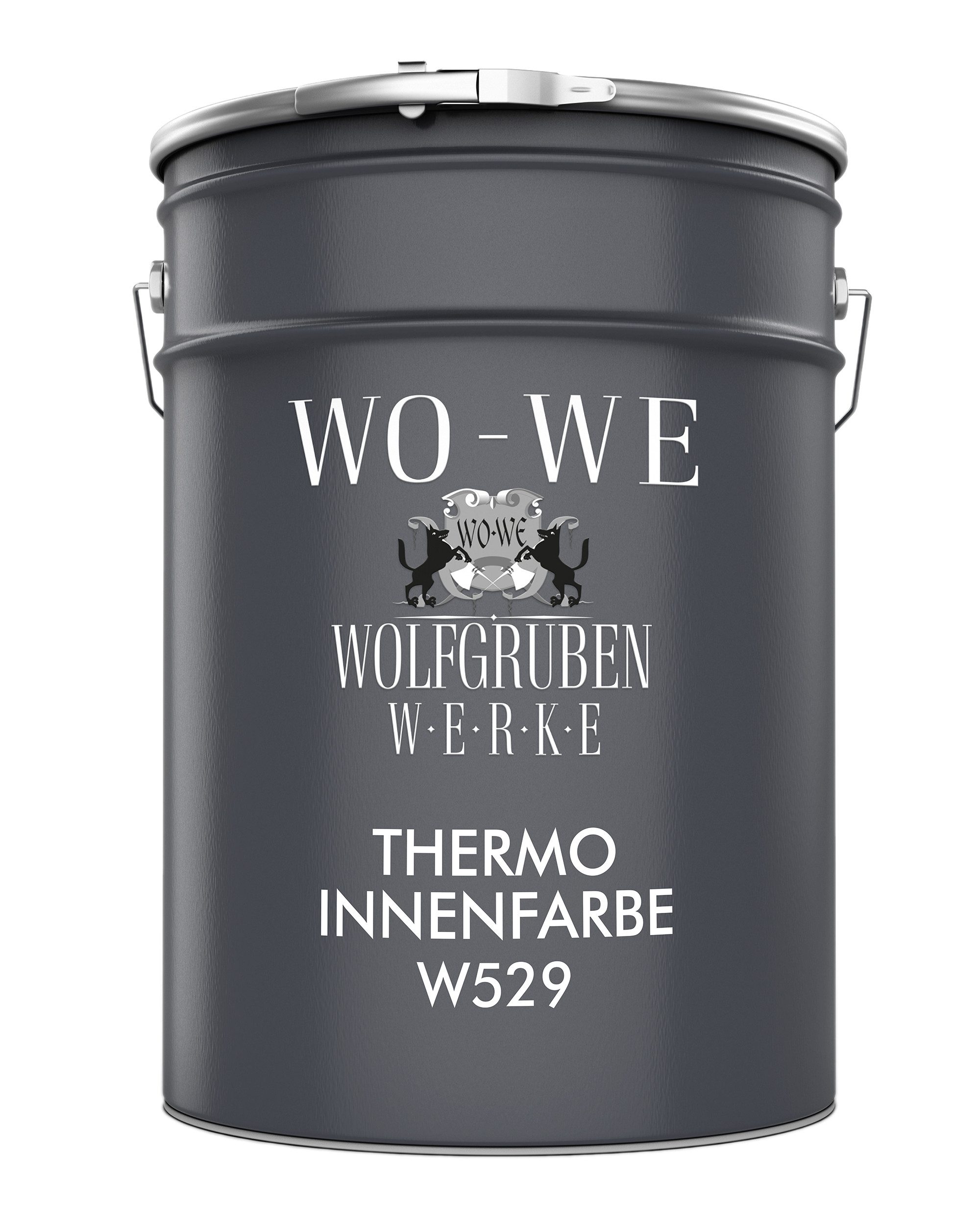 WO-WE Wandfarbe Innenfarbe – Wandbeschichtung mit Klima-Komfort W529, 5-20L, Weiß Thermofarbe