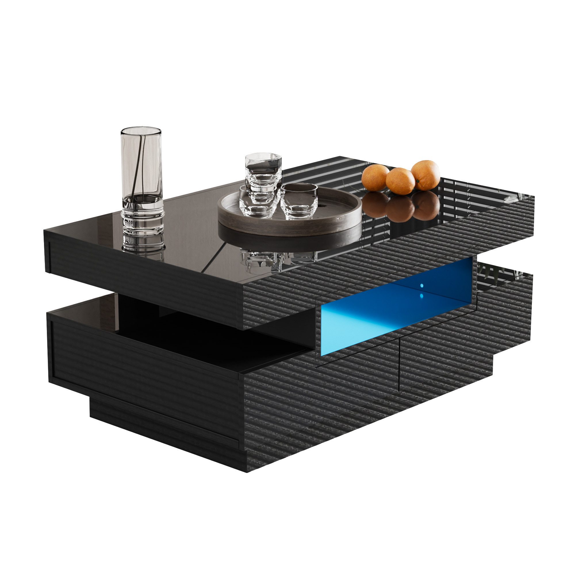 OKWISH Couchtisch Sofatisch Beistelltisch (4 Schubladen günstig online kaufen