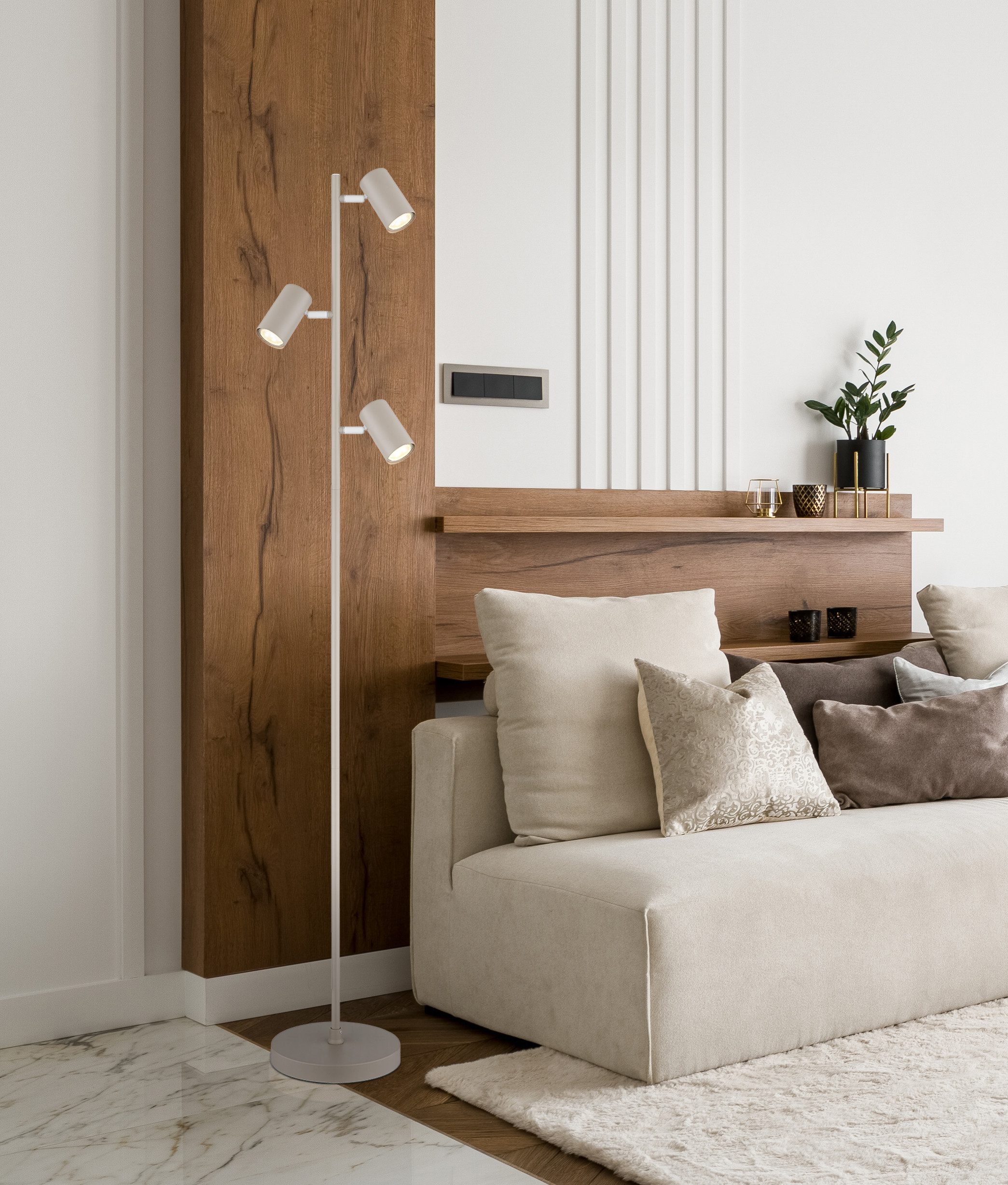 GLOBO LIGHTING Stehlampe ROBBY, ohne Leuchtmittel, Stehleuchte für Wohn- & Schlafzimmer modern