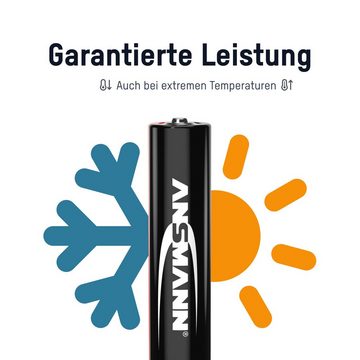 ANSMANN AG 10x Industrial Batterie AAA Micro 1,5V - LR3 Alkaline (10 Stück) Batterie