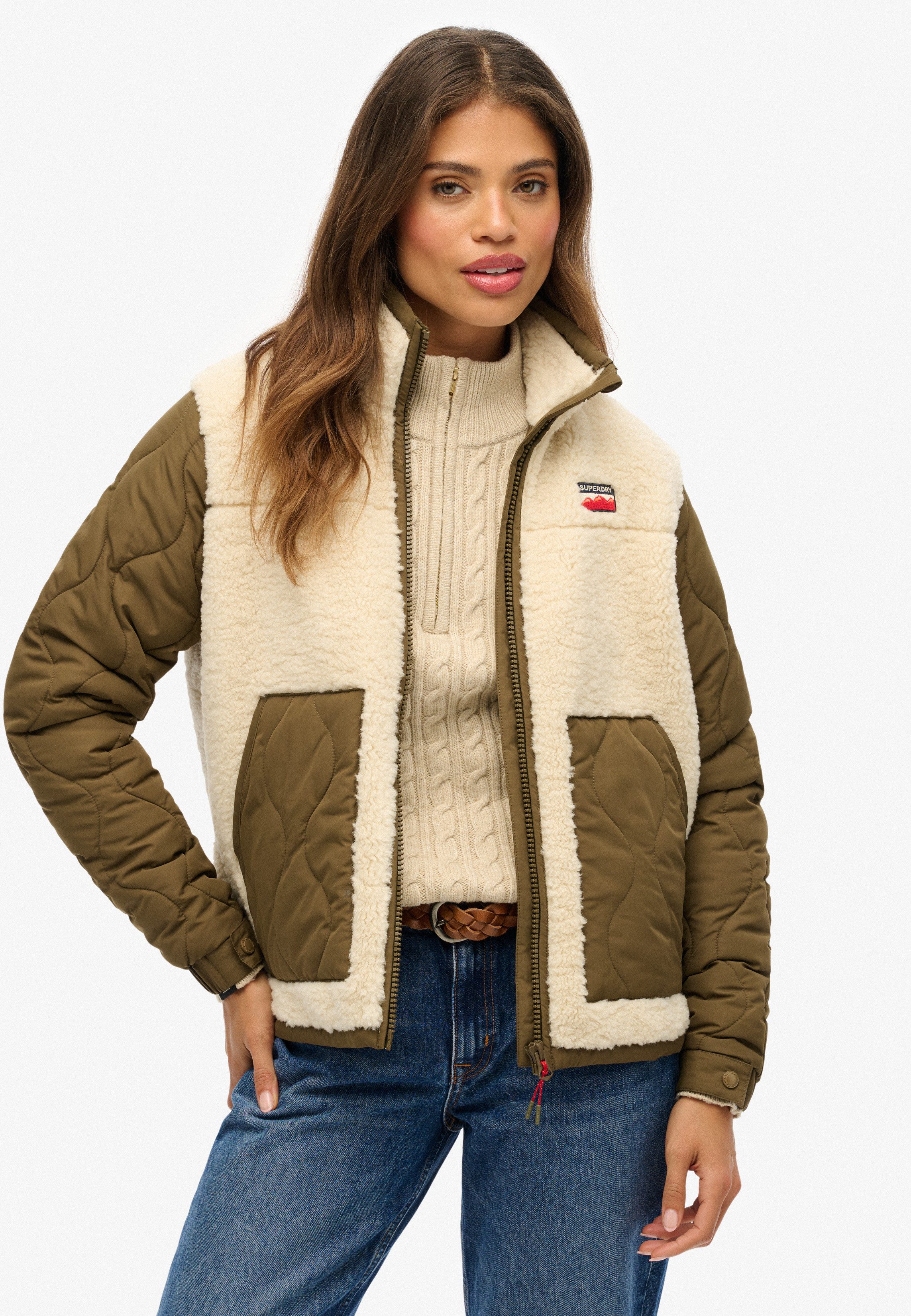 Superdry Parka FLEECE HYBRID JACKET günstig online kaufen