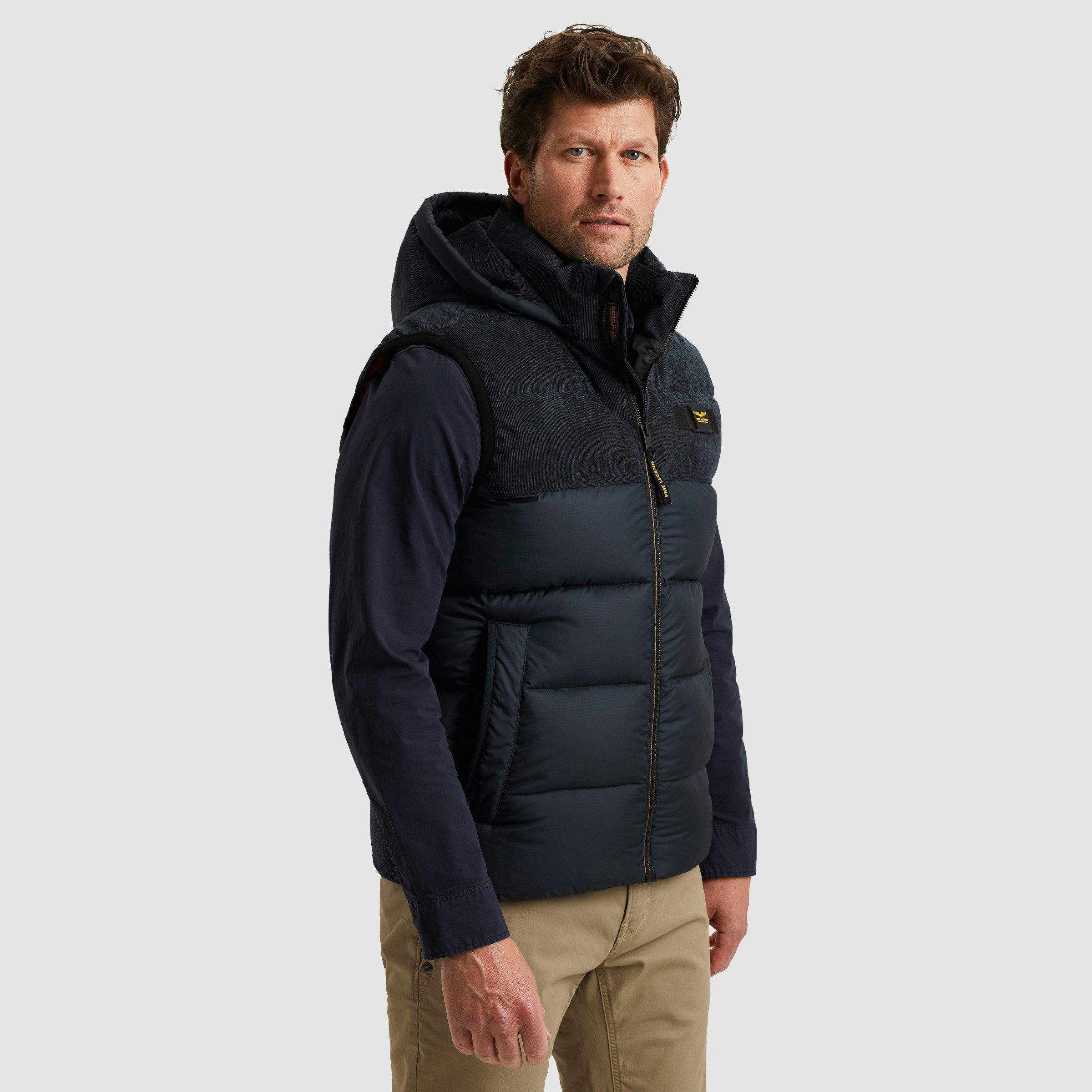 PME LEGEND Steppweste mit Logo Stickerei günstig online kaufen
