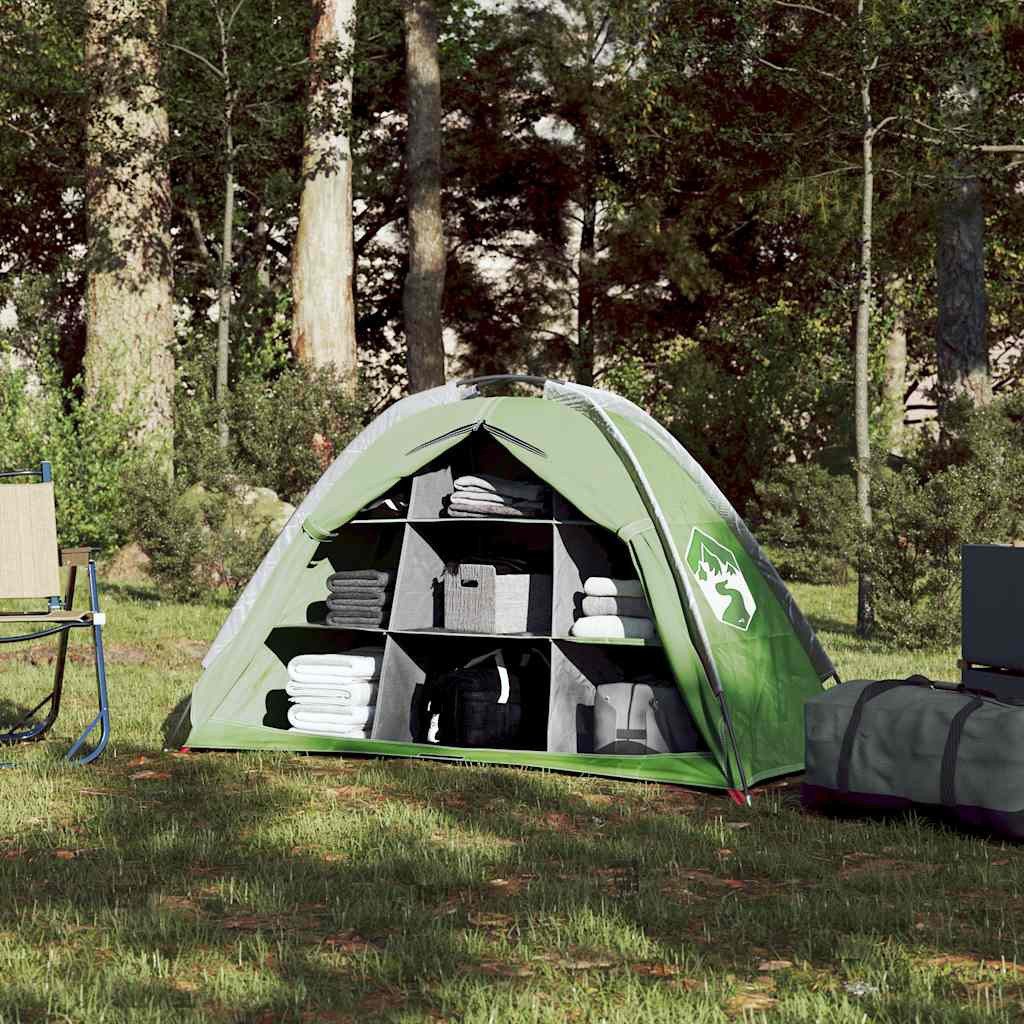 vidaXL Kuppelzelt Camping-Organizer-Zelt 9 Fächer Grün Wasserdicht, (1 tlg) günstig online kaufen