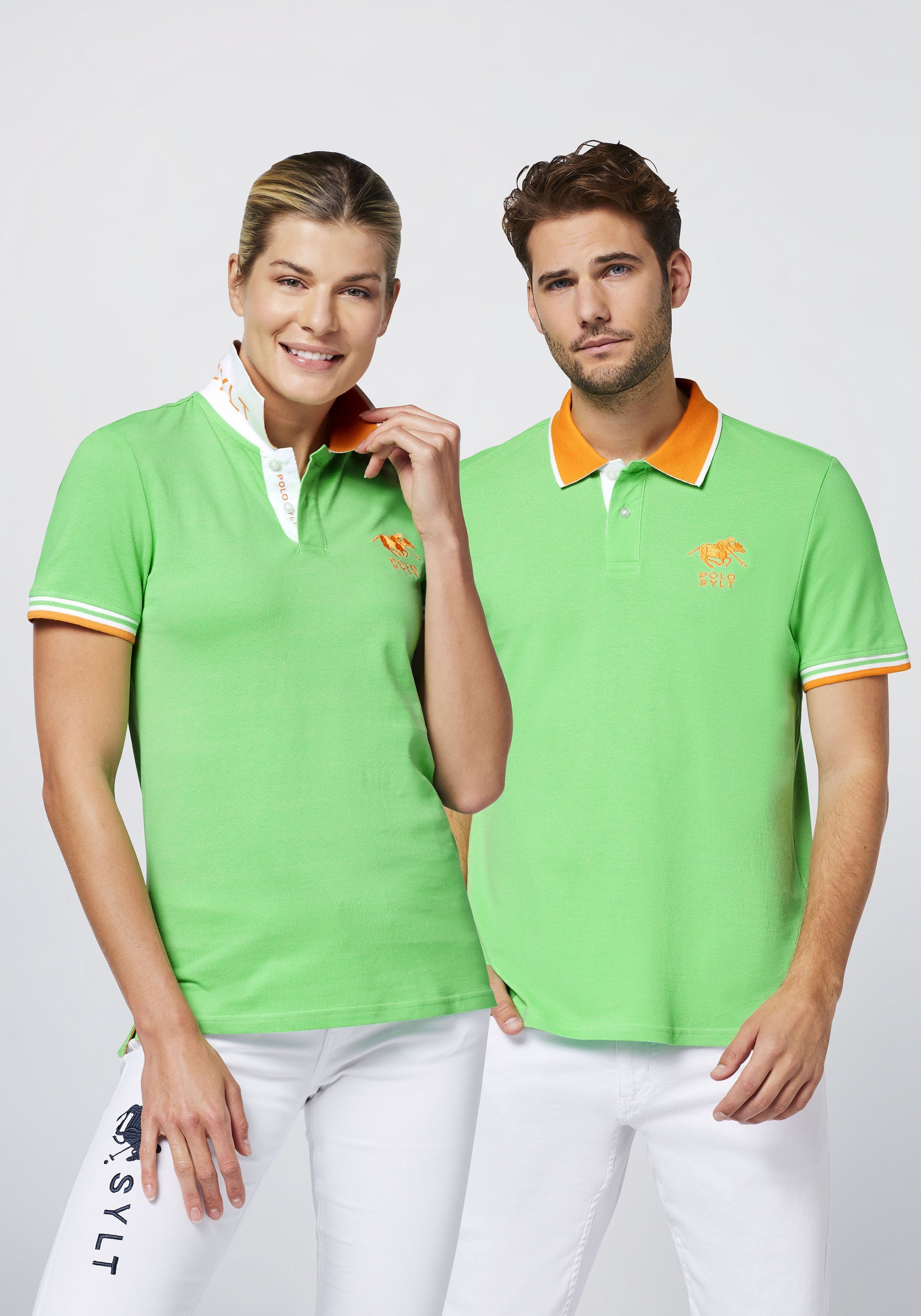 Polo Sylt Poloshirt mit Kontrast-Akzenten
