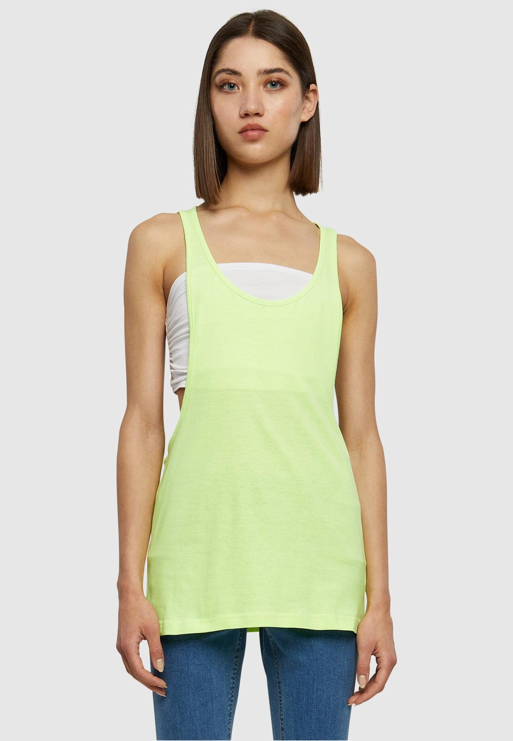 URBAN CLASSICS Muskelshirt Damen Ladies Loose Tanktop Neon (1-tlg) neonyellow