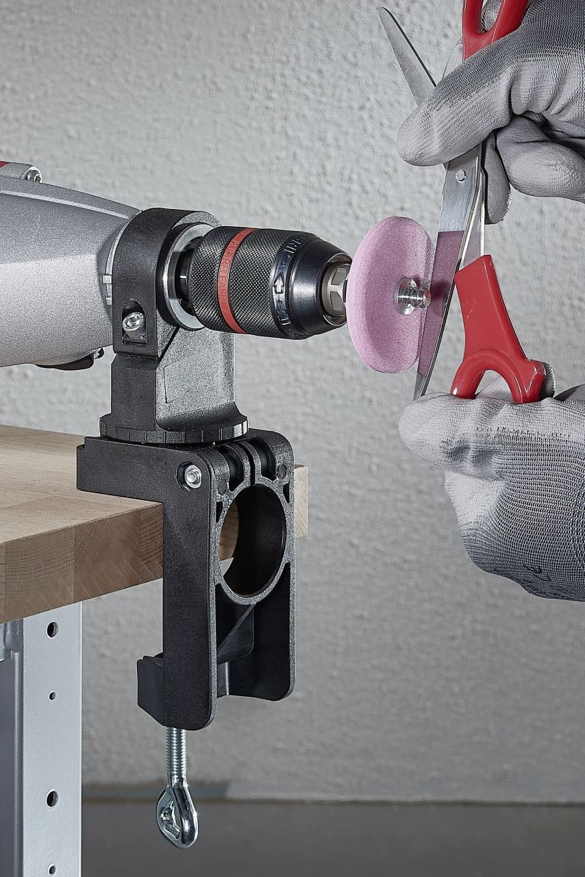 Thumbnail - Wolfcraft Schleifaufsatz Wolfcraft Kombihalter Kunststoff für Bohrmaschine