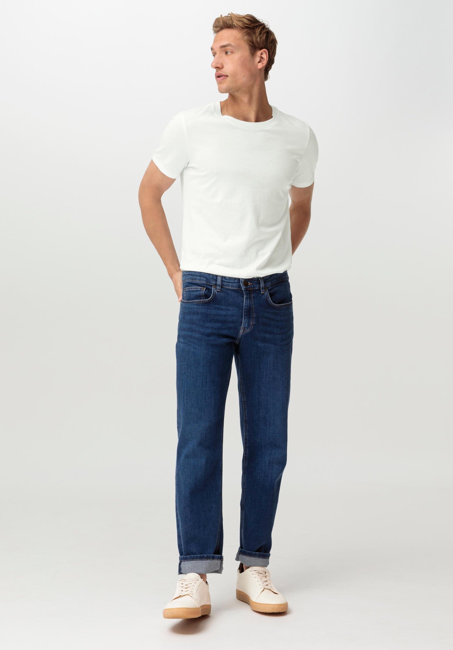 Hessnatur 5-Pocket-Jeans Ben Straight Fit aus Bio-Denim (1-tlg)