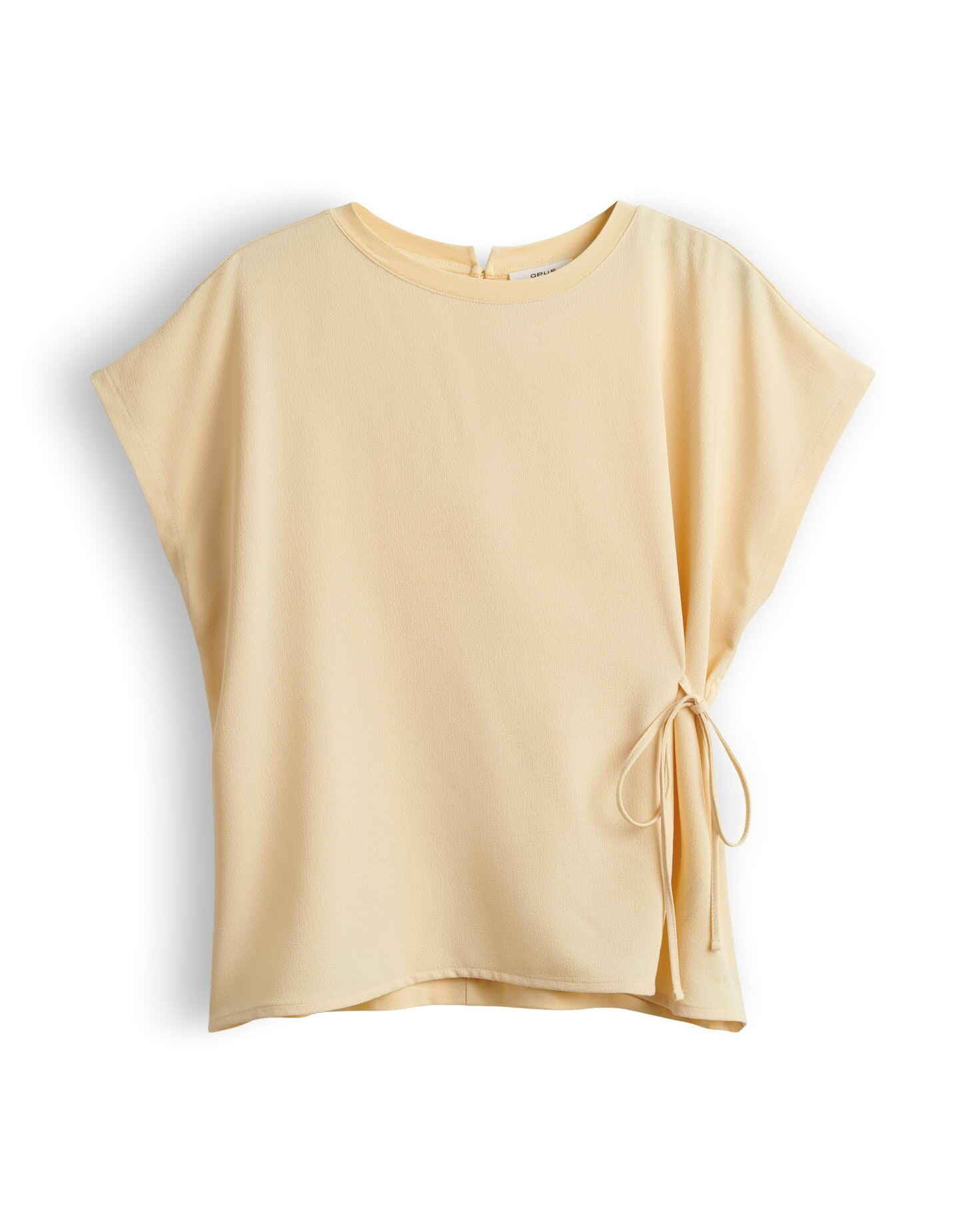 OPUS Kurzarmshirt SIFEM mit dezenter Struktur Shirt Loose Fit Justierbare Kordel für eine variabel definierte Silhouette