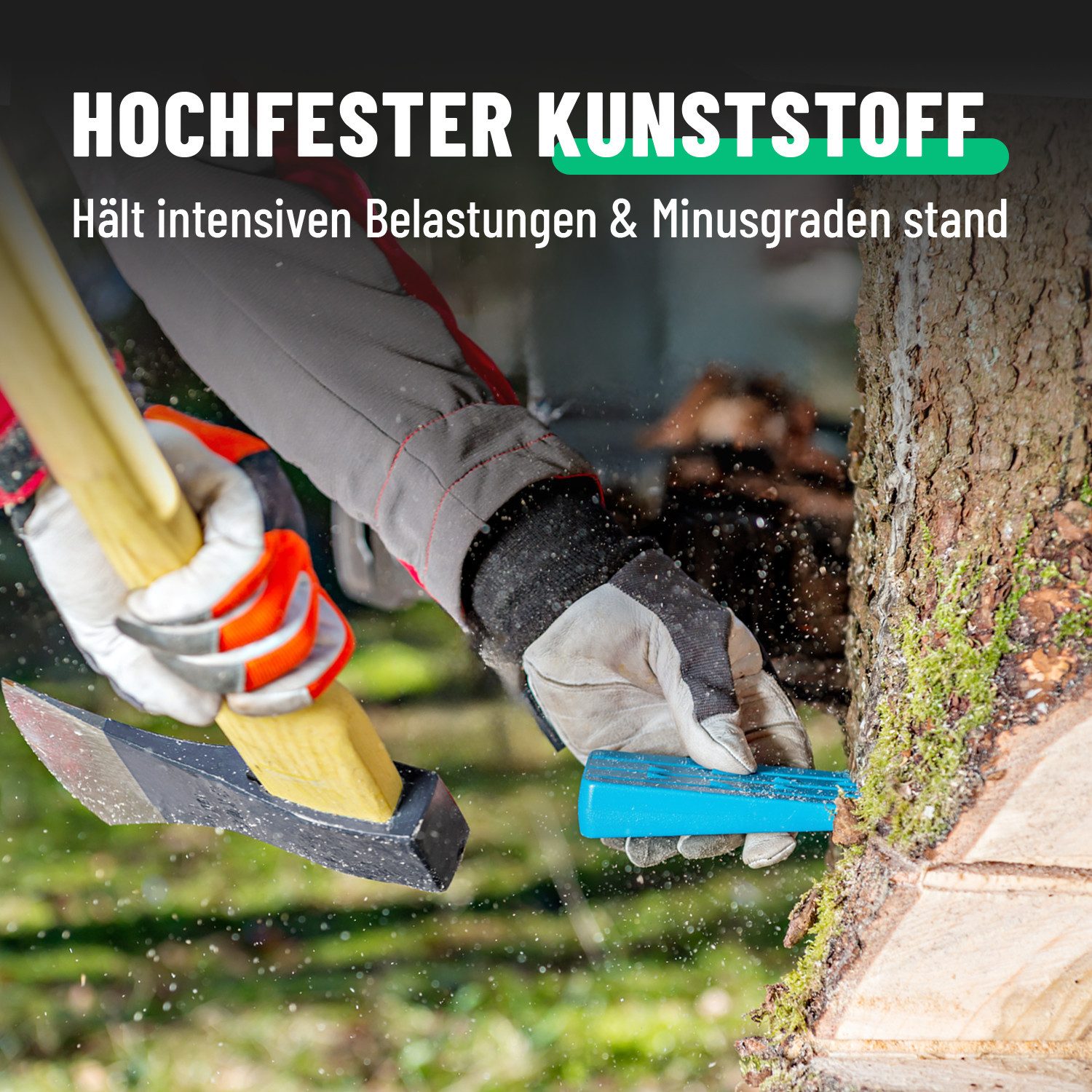 greate. Fällkeil Kunststoff Fällkeil Forst Set 10-teilig - Forst Zubehör Wald, (10-St)