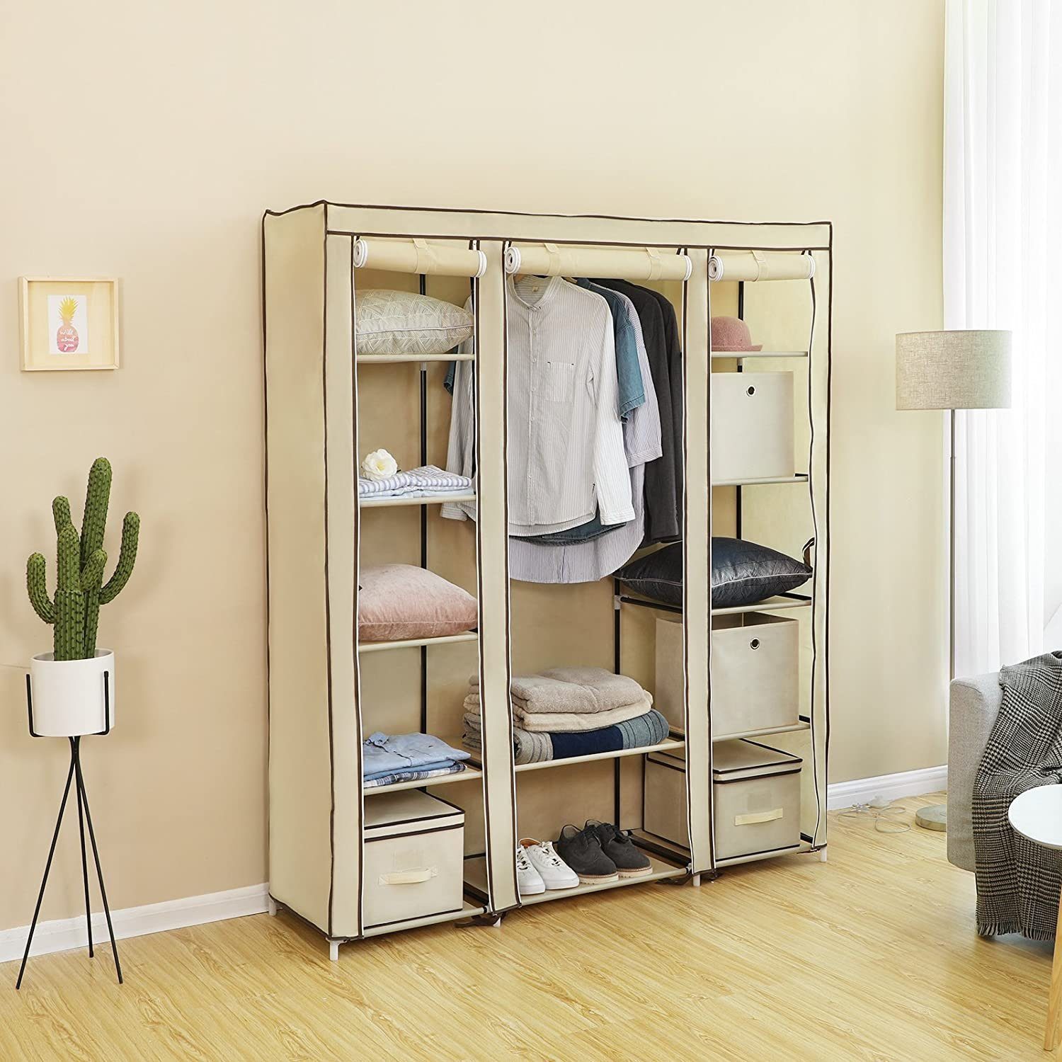 SONGMICS Kleiderschrank »LSF03M« Kleiderschrank, XXL ...