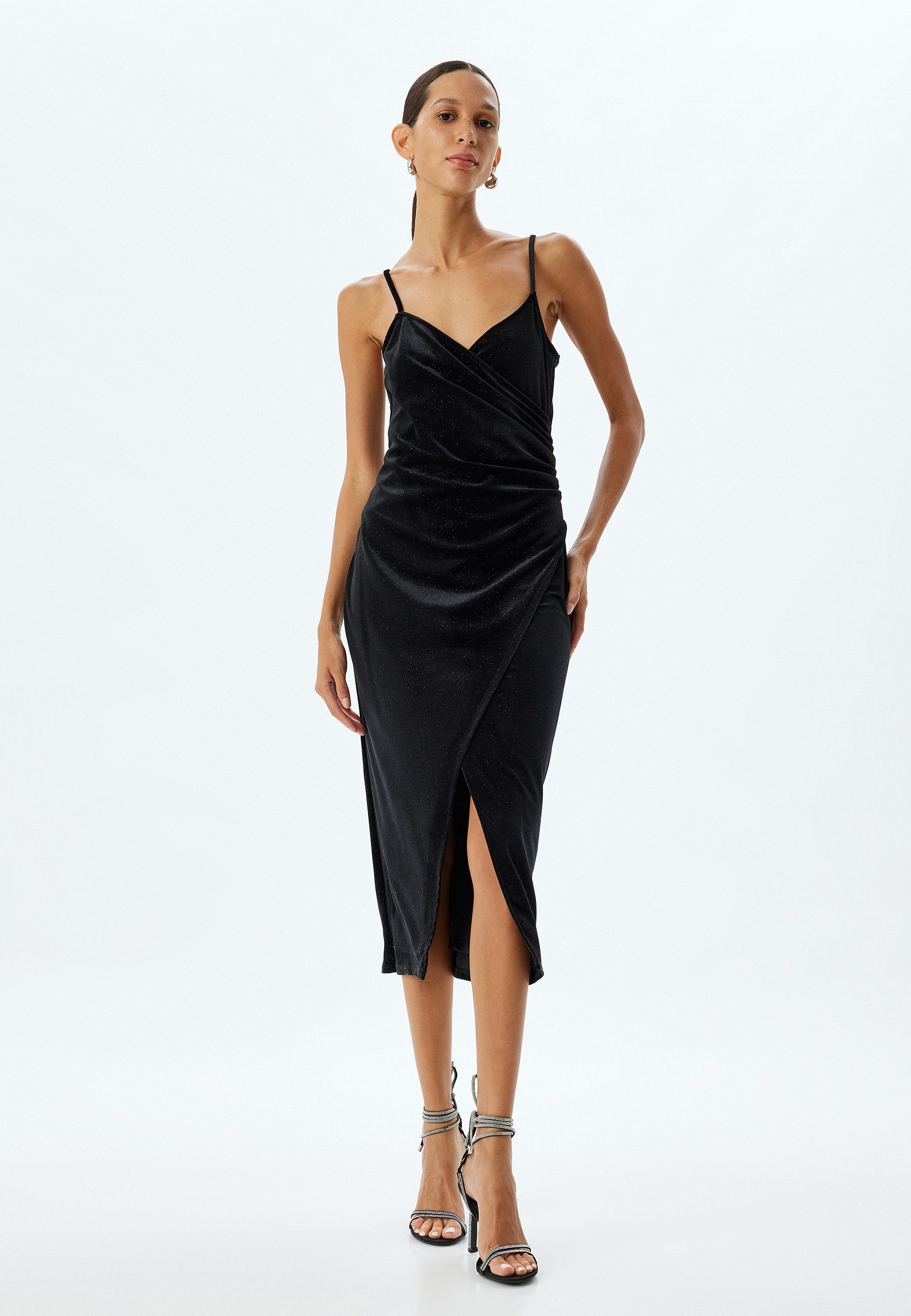 Midikleid Midi Länge Slip Kleid