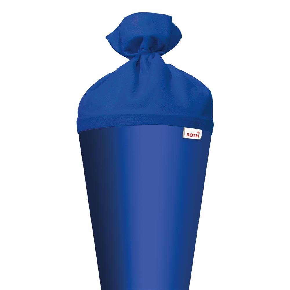 Roth Schultüte Basteltüte 70 cm, rund ultramarinblau Einschulung Zuckertüte Spitze Filz-Verschluss – Bild 2 von 5