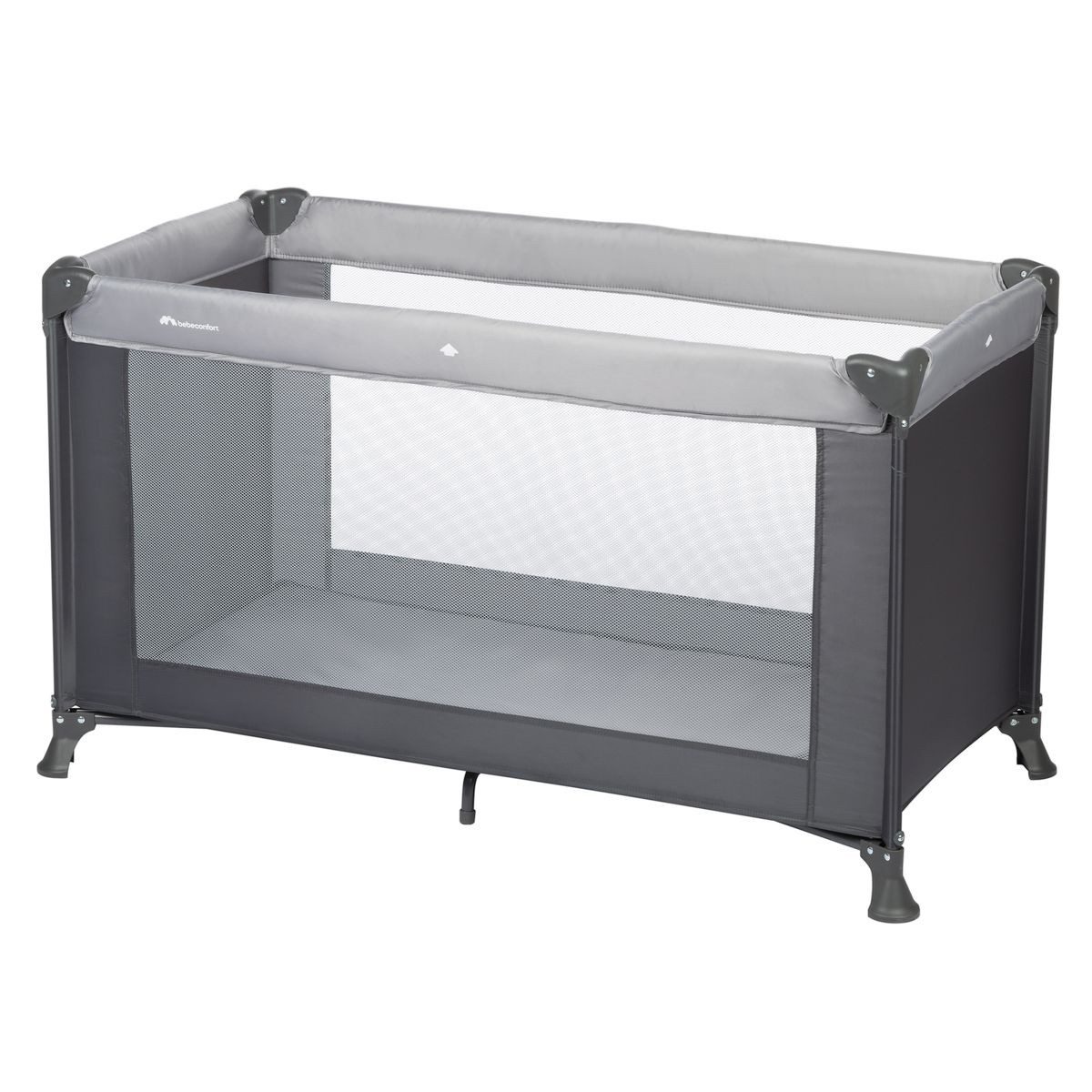 Bebeconfort Baby-Reisebett Soft Dreams - Tinted Graphite, Kinderreisebett ab Geburt bis 15 kg mit Transporttasche - faltbar